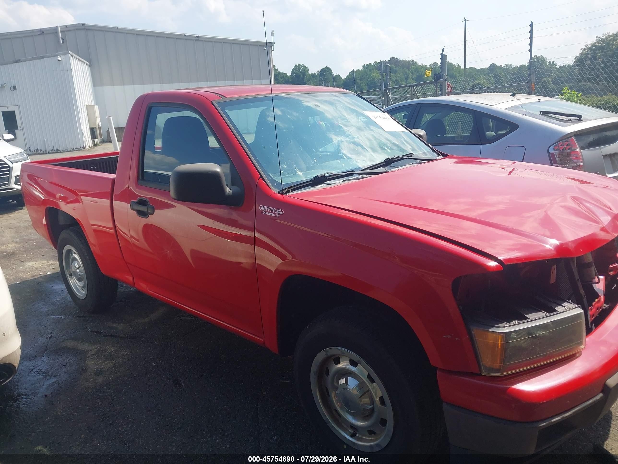 2012 Chevrolet Colorado Work Truck Red vin: 1GCCSBF94C8166875