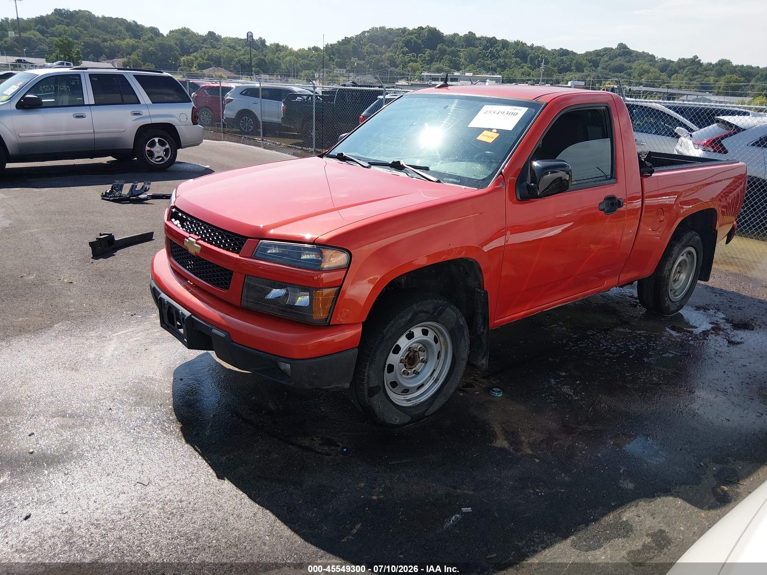 2012 Chevrolet Colorado Work Truck Red vin: 1GCCSBF96C8120562