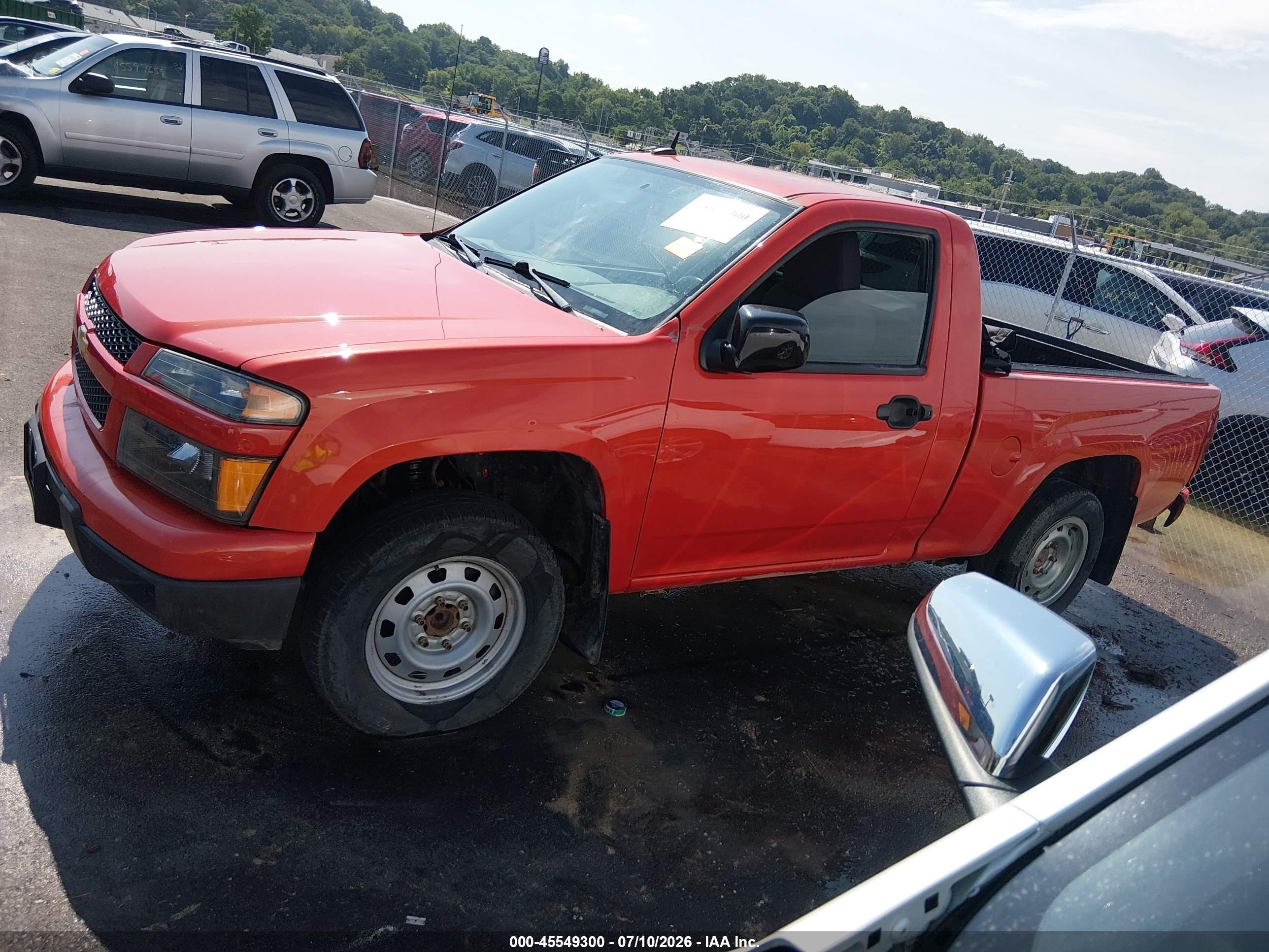 2012 Chevrolet Colorado Work Truck Red vin: 1GCCSBF96C8120562