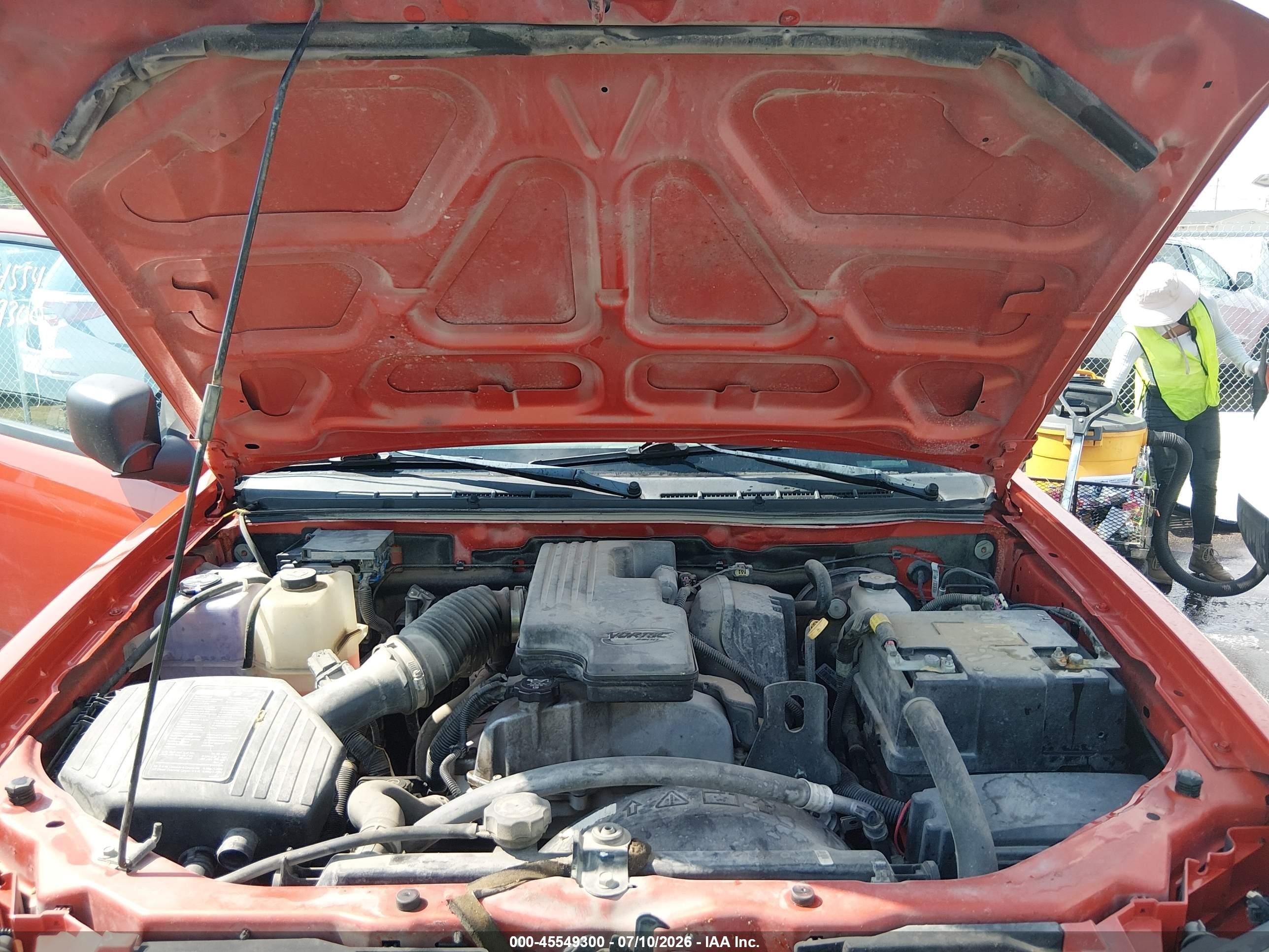 2012 Chevrolet Colorado Work Truck Red vin: 1GCCSBF96C8120562