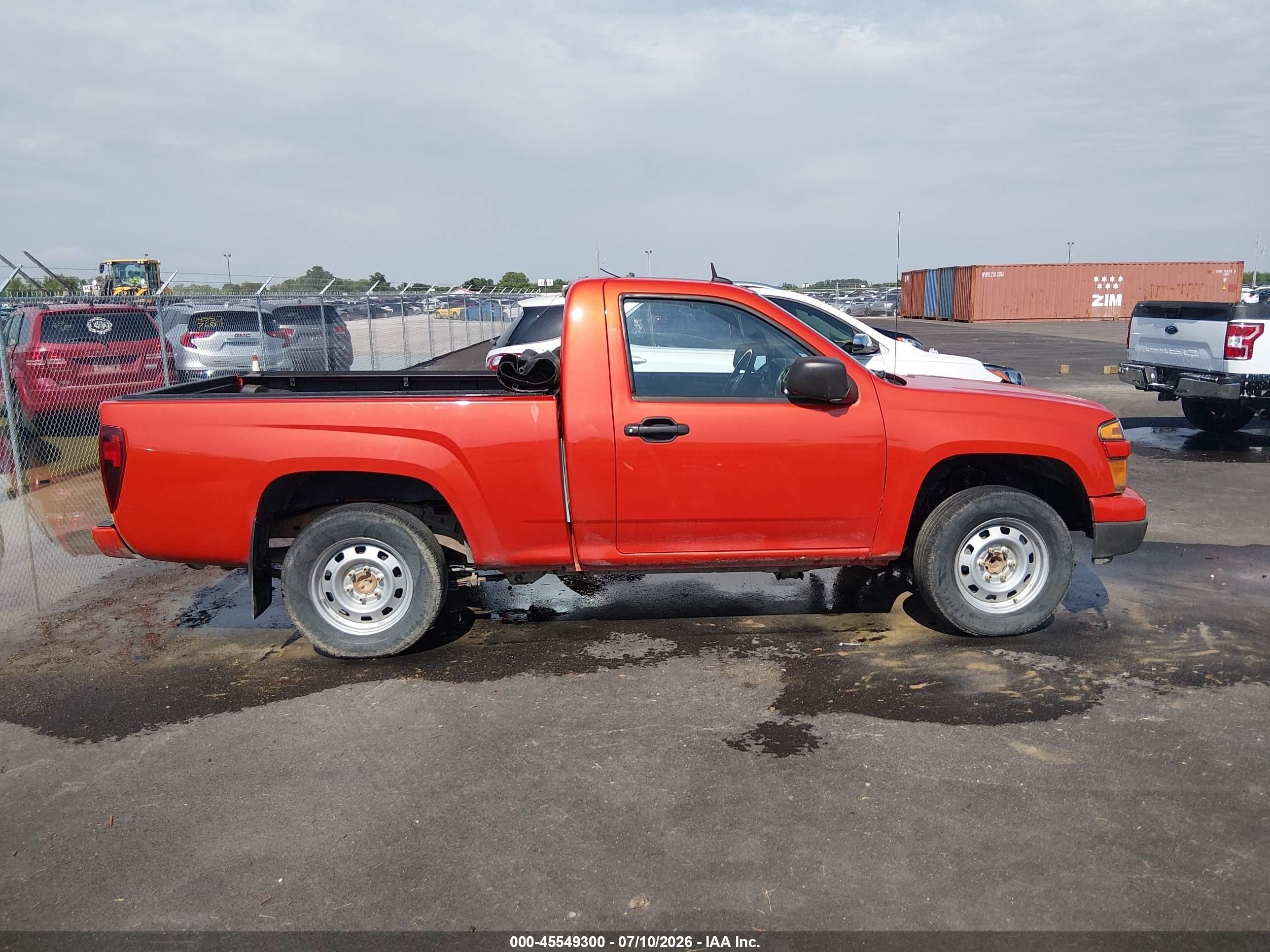 2012 Chevrolet Colorado Work Truck Red vin: 1GCCSBF96C8120562
