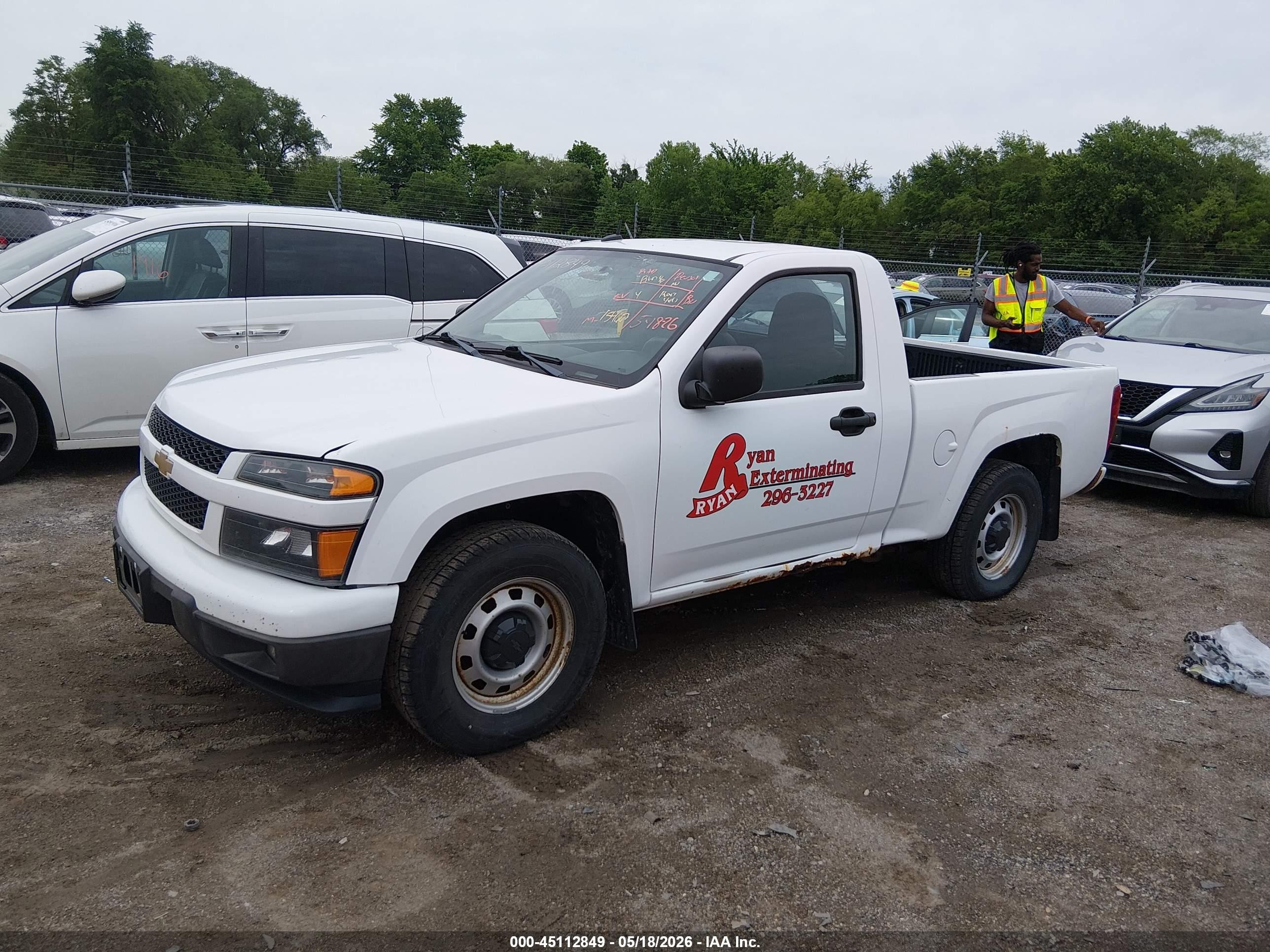 2012 Chevrolet Colorado Work Truck Белый vin: 1GCCSBF96C8148135