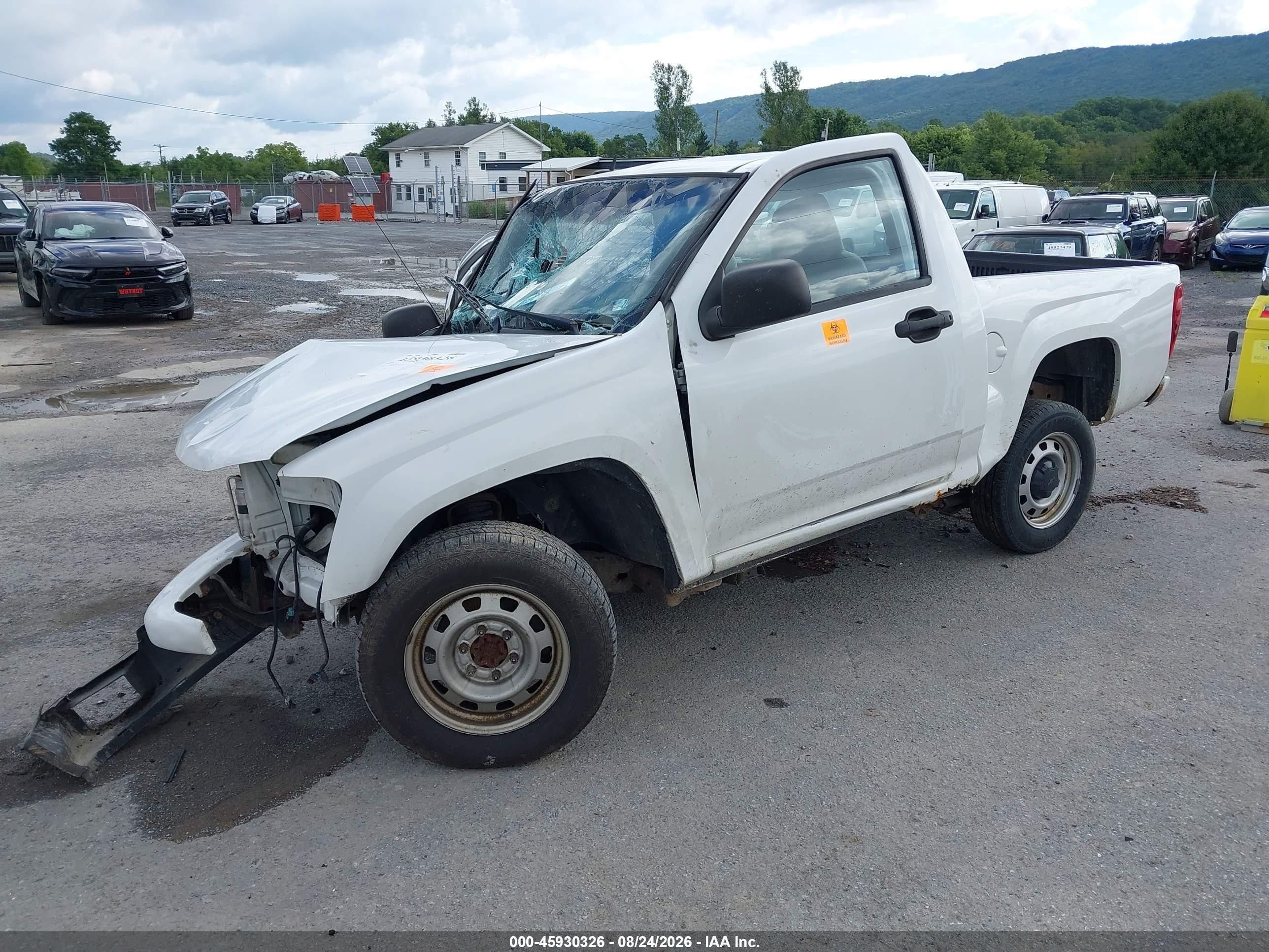 2012 Chevrolet Colorado Work Truck White vin: 1GCCSBF96C8156770