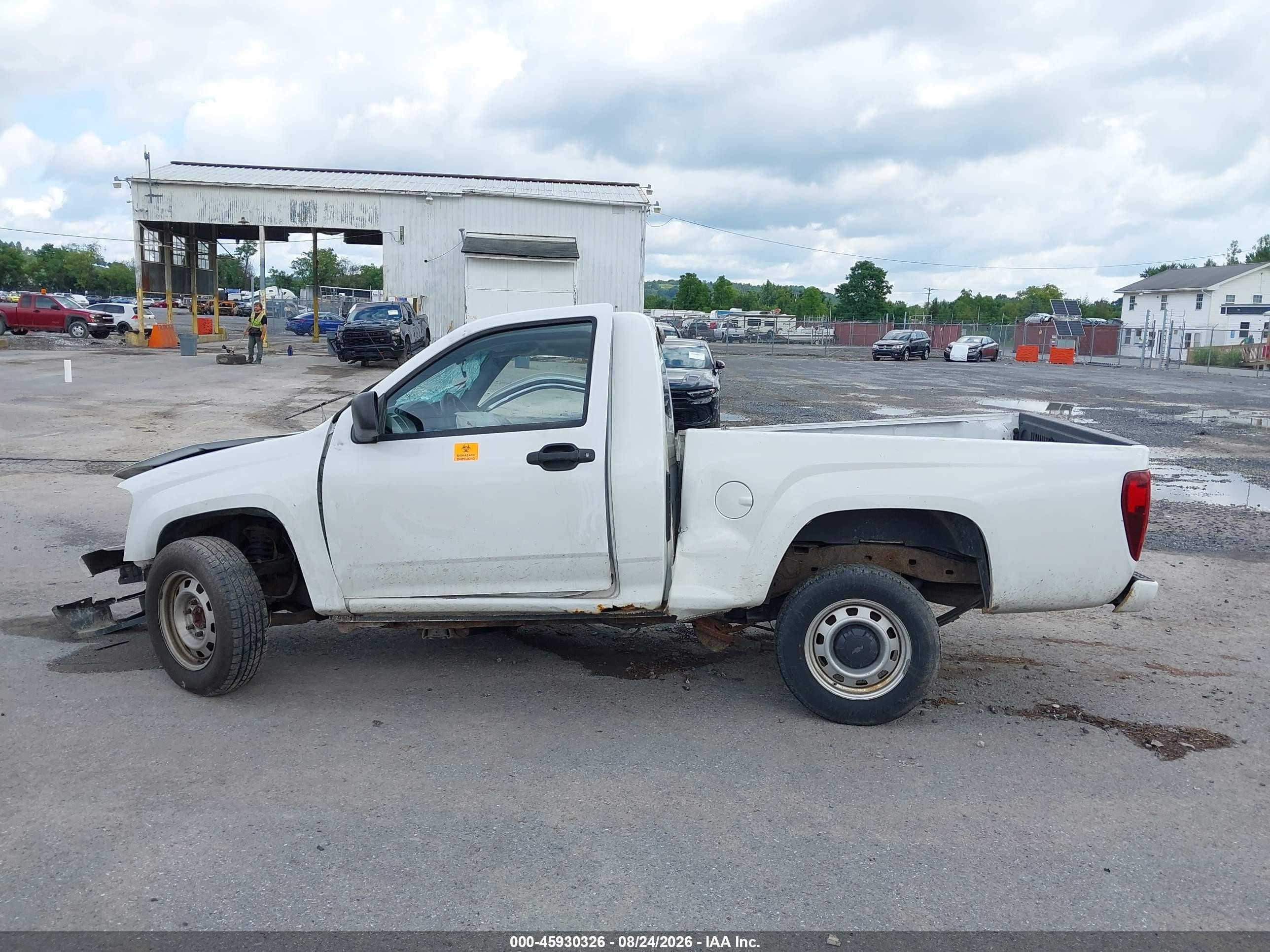 2012 Chevrolet Colorado Work Truck White vin: 1GCCSBF96C8156770