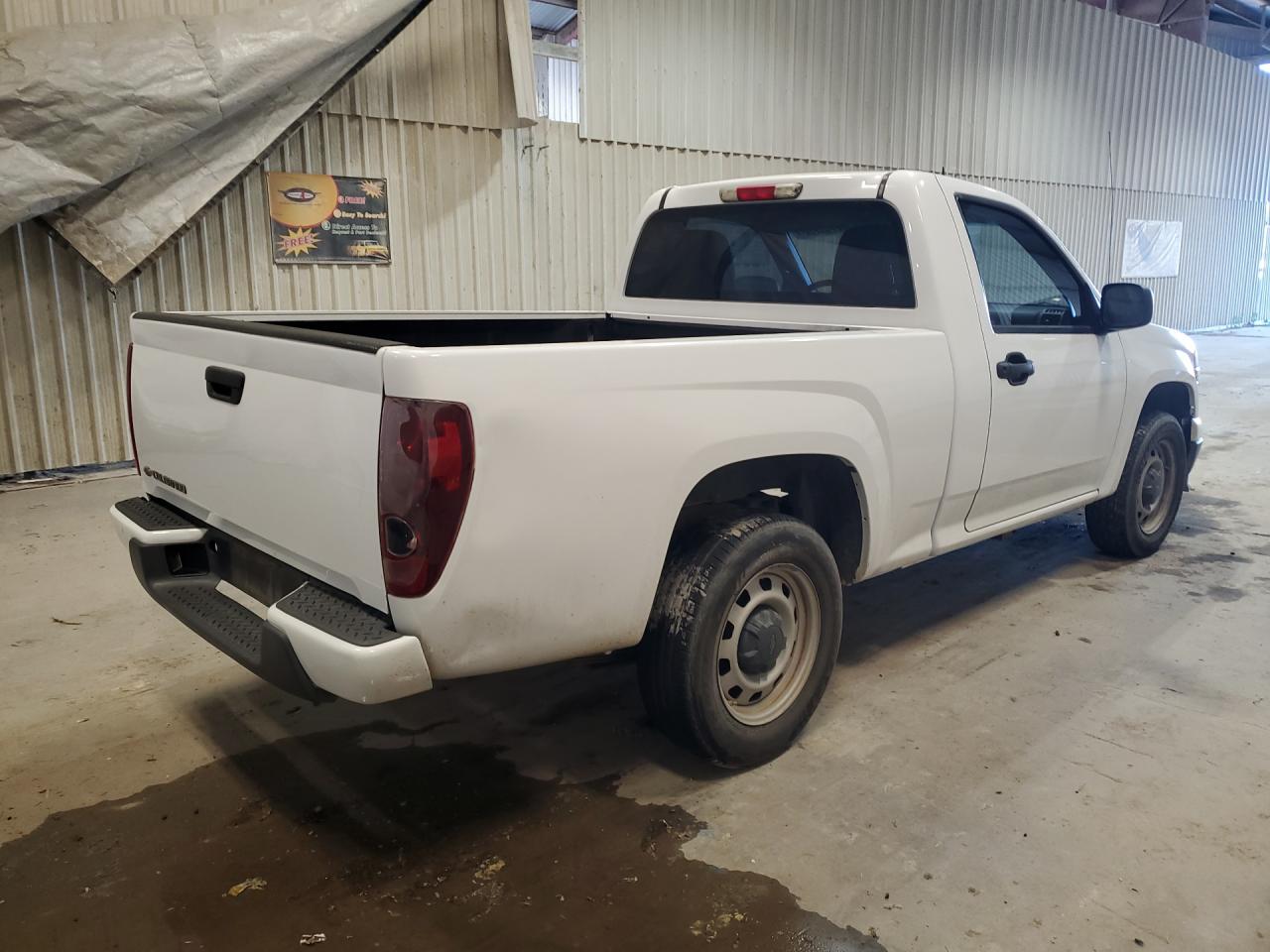2012 Chev Colorado White vin: 1GCCSBF9XC8140121 Damage: Right Bed Side, Dent(S) W/ Paint Dmg, 3 To 4 Inches