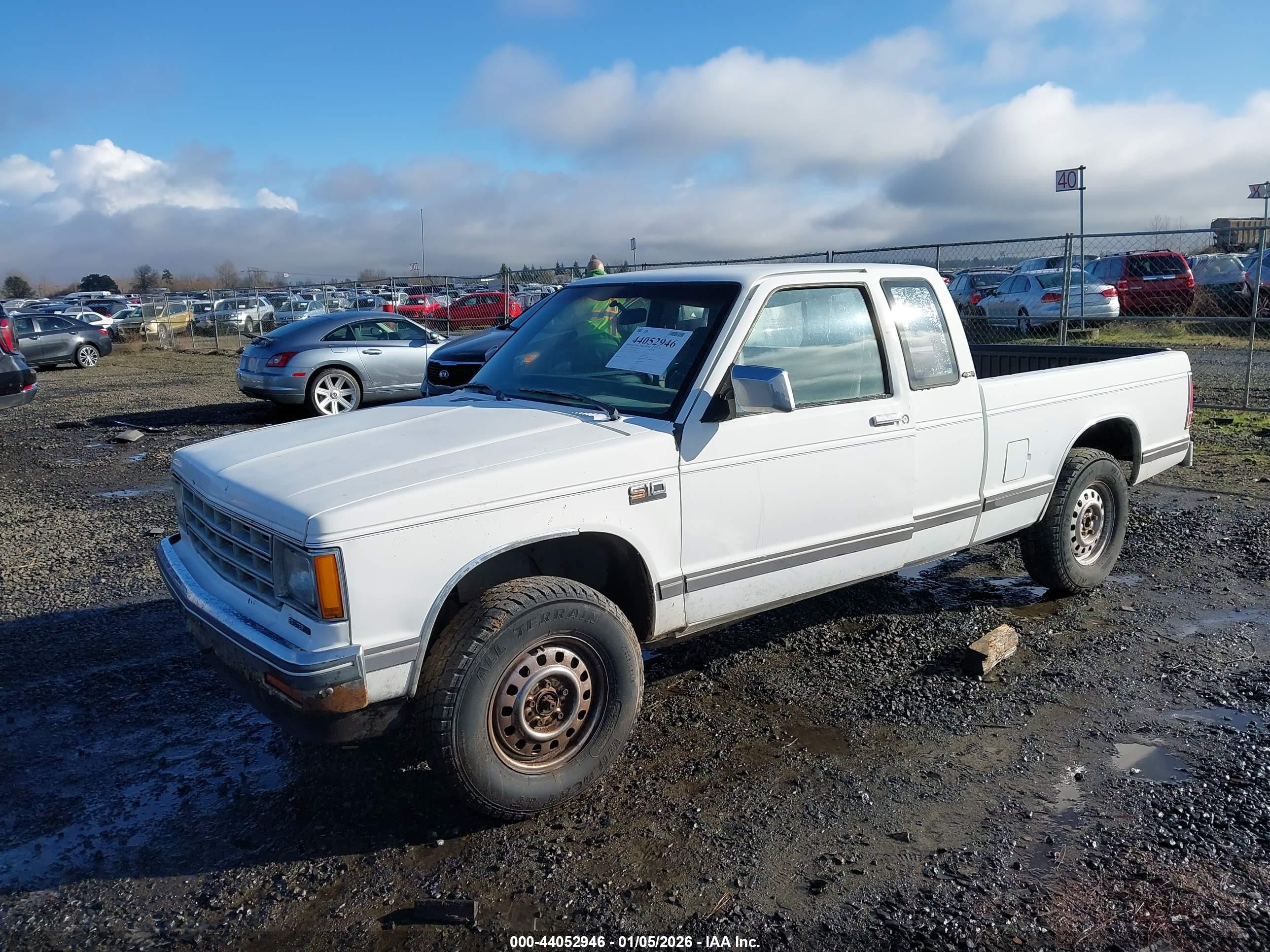 1985 Chevrolet S Truck S10 White vin: 1GCCT14B1F8237788