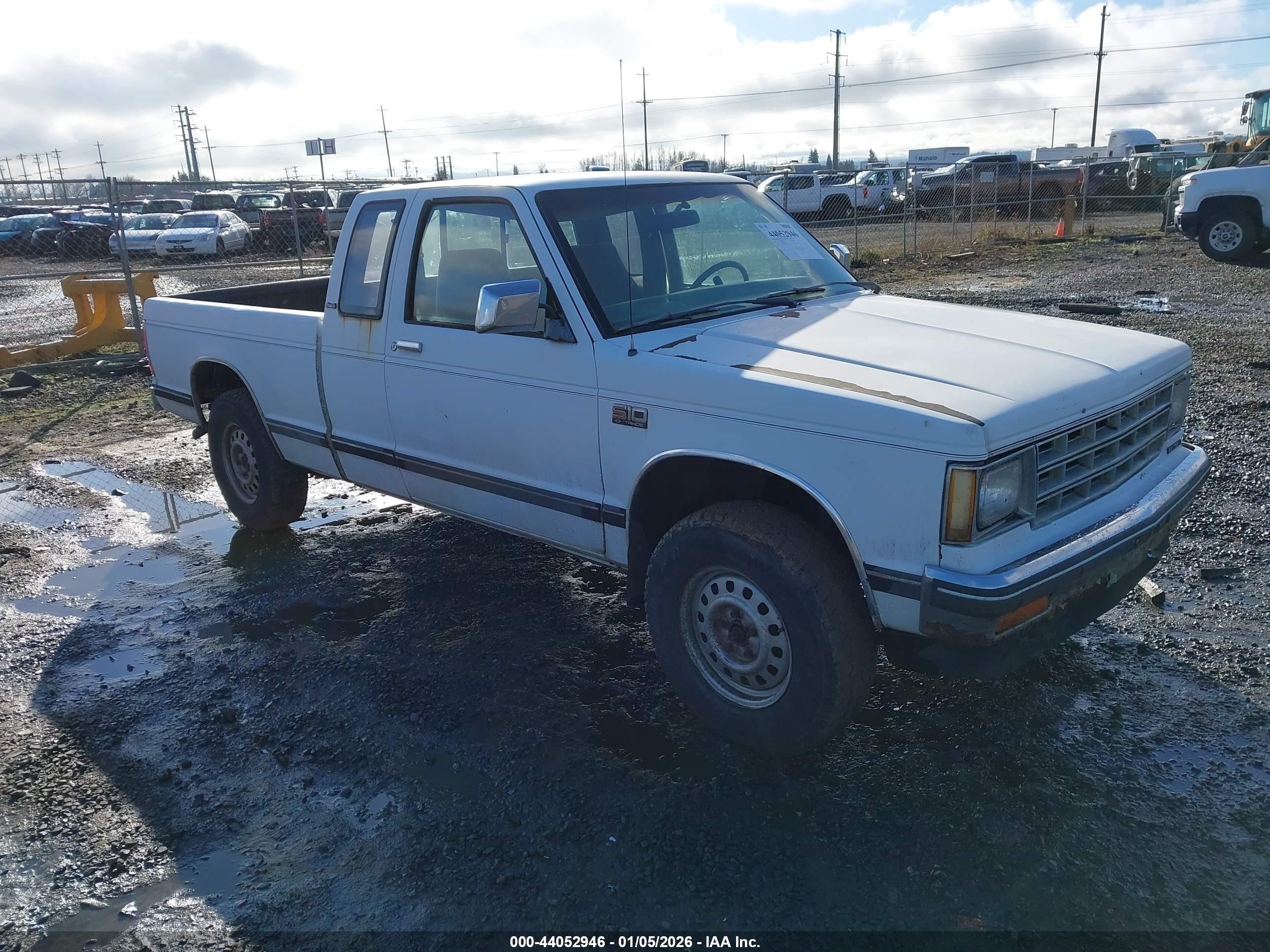1985 Chevrolet S Truck S10 White vin: 1GCCT14B1F8237788