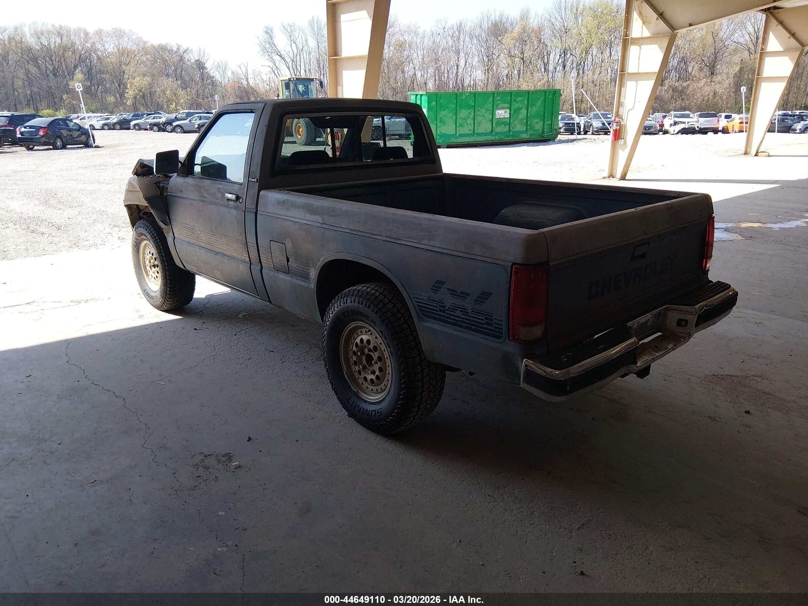 1985 Chevrolet S Truck S10 Blue vin: 1GCCT14B5F2178635