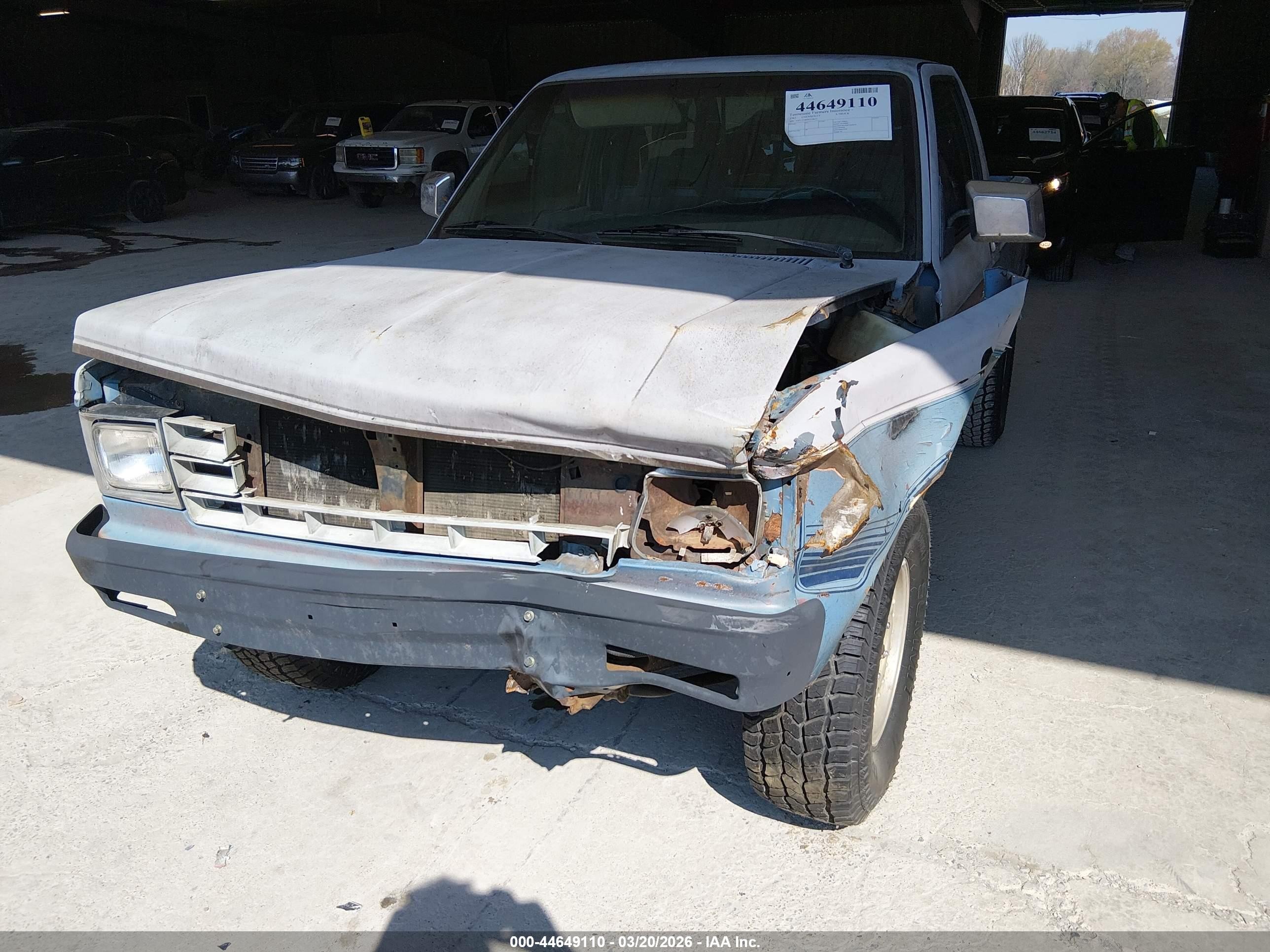 1985 Chevrolet S Truck S10 Blue vin: 1GCCT14B5F2178635