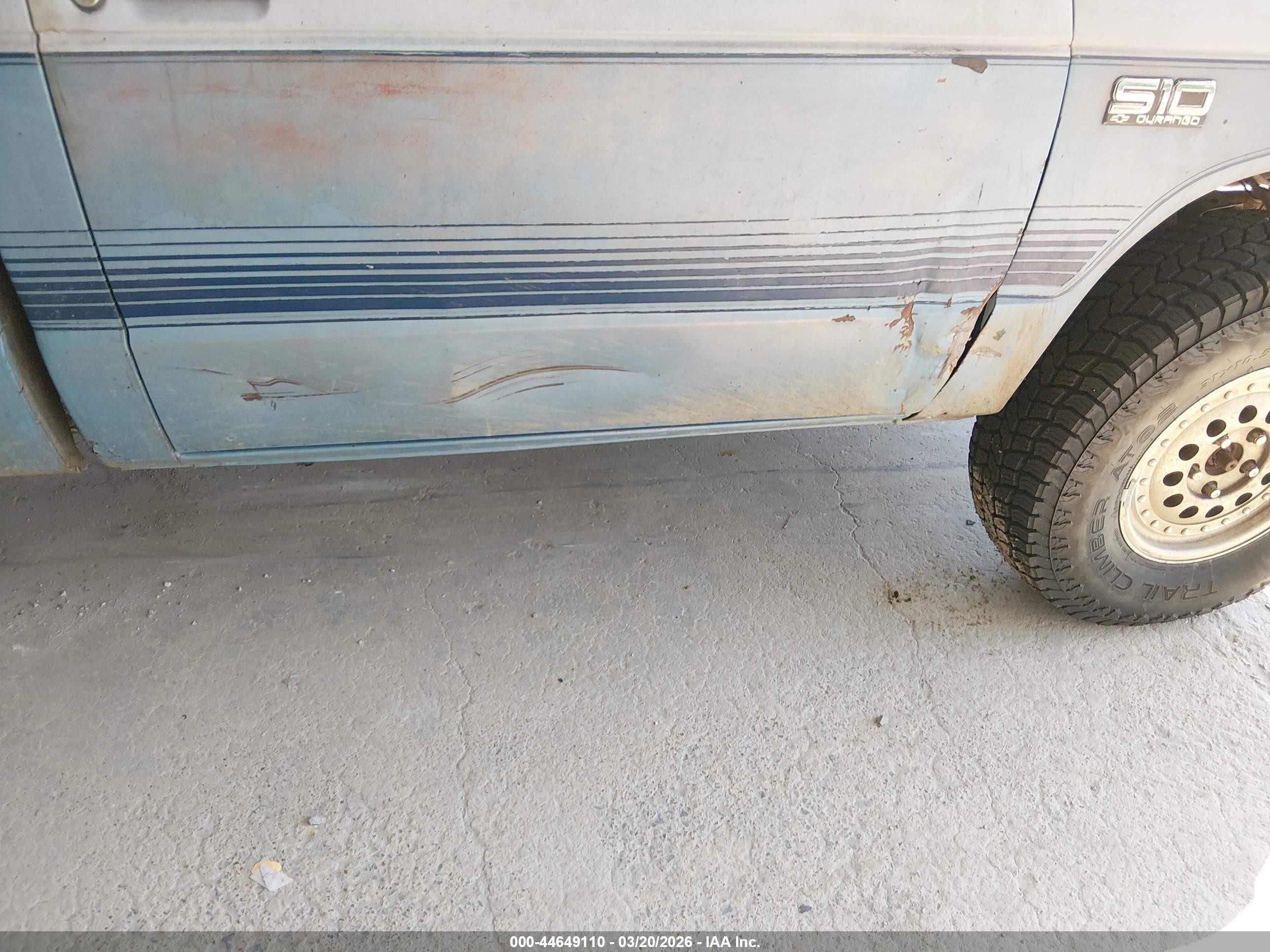 1985 Chevrolet S Truck S10 Blue vin: 1GCCT14B5F2178635