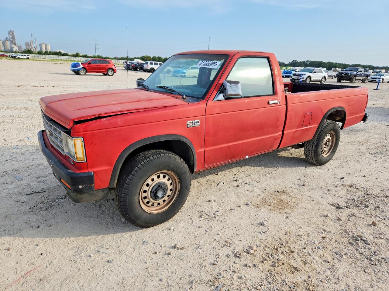 1987 Chevrolet S Truck S10 Red vin: 1GCCT14R2H8172868