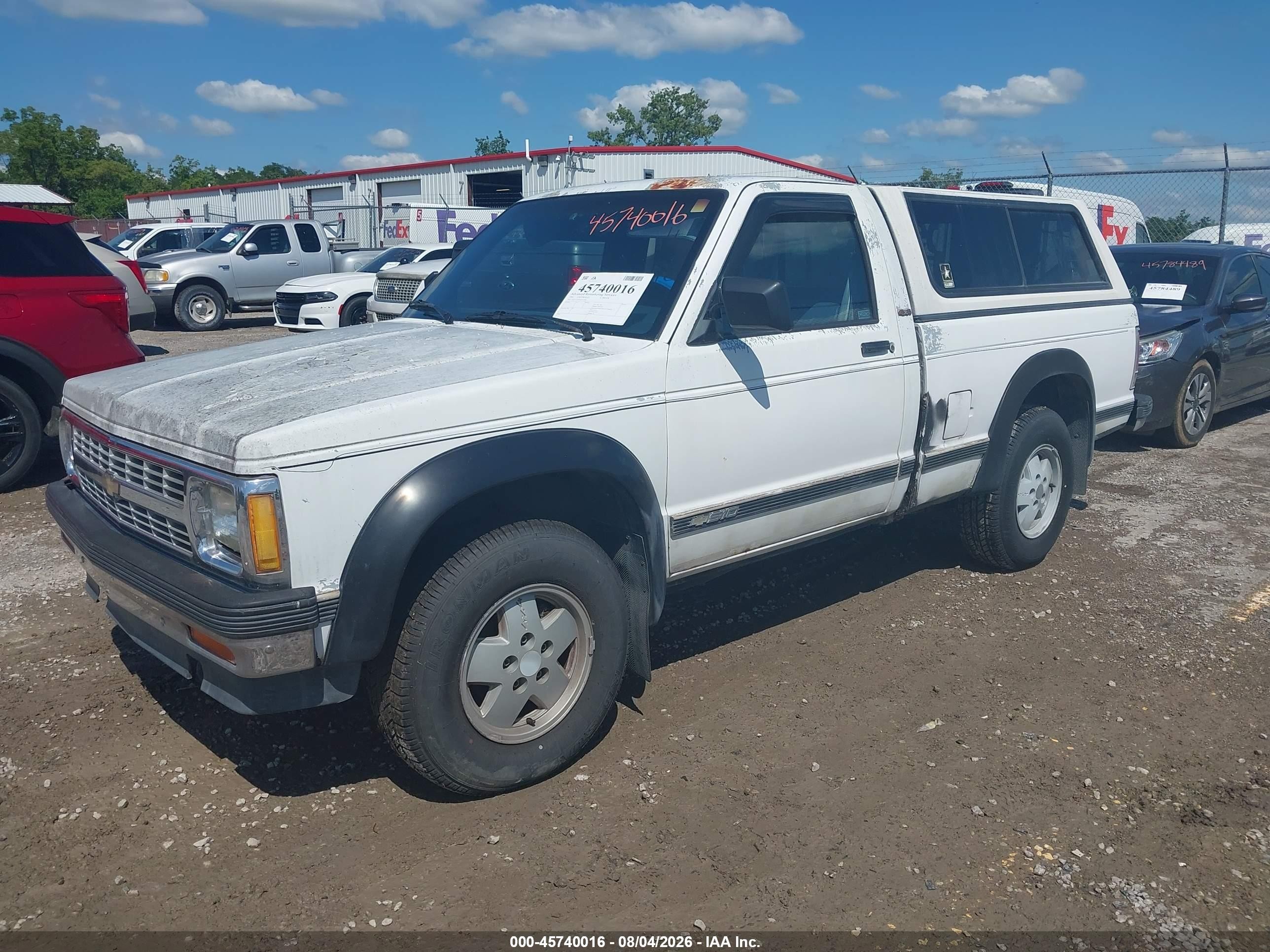1991 Chevrolet S Truck S10 Белый vin: 1GCCT14Z9M2137256