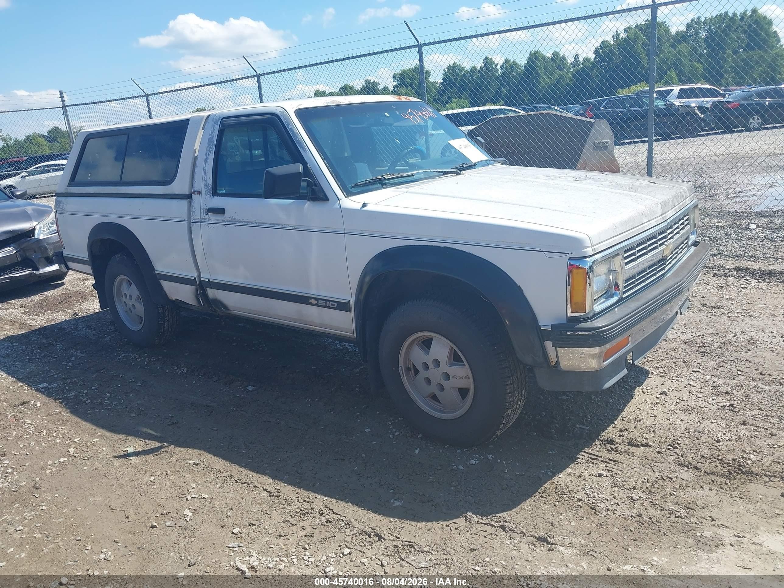 1991 Chevrolet S Truck S10 Белый vin: 1GCCT14Z9M2137256
