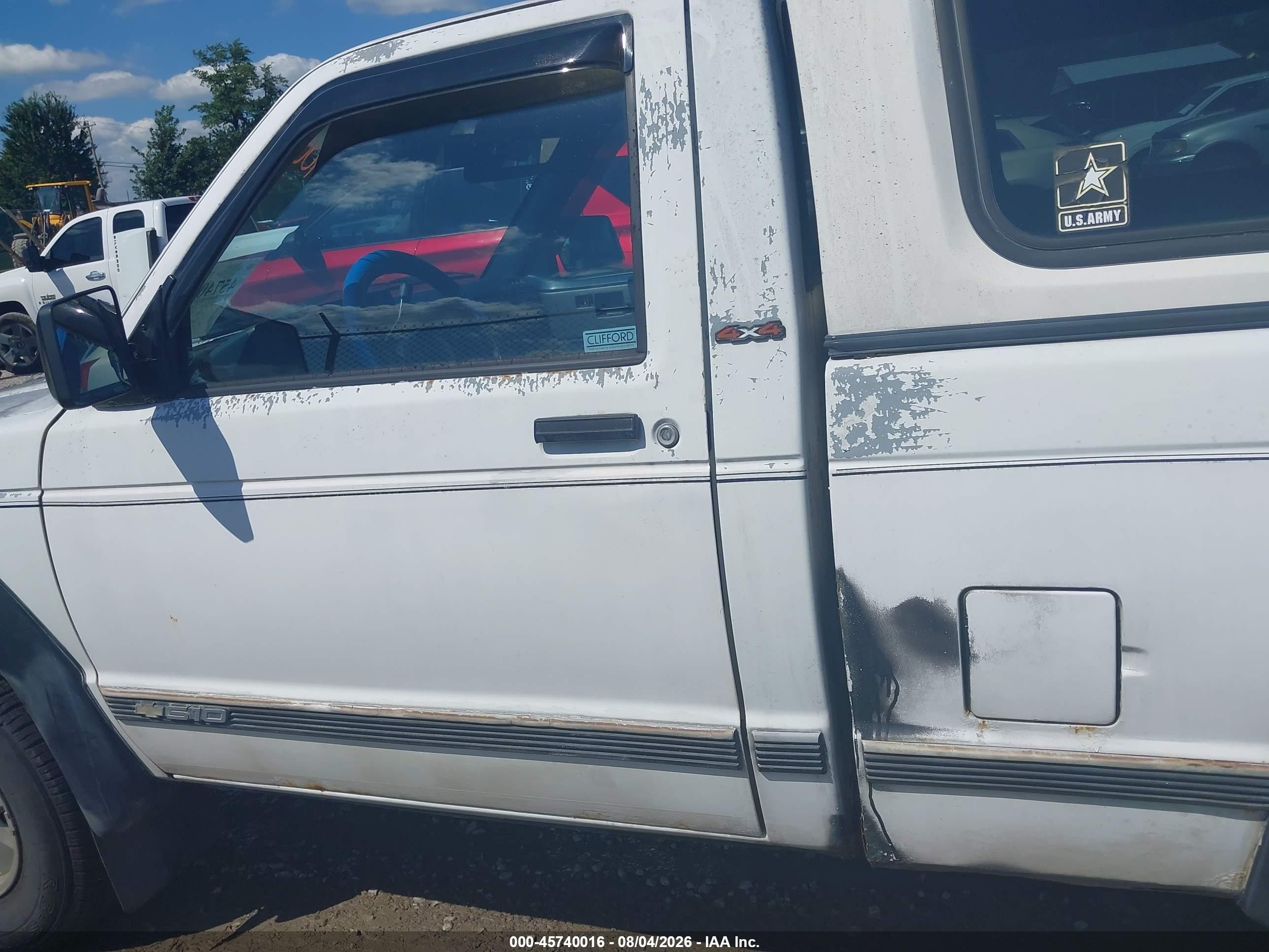 1991 Chevrolet S Truck S10 Белый vin: 1GCCT14Z9M2137256