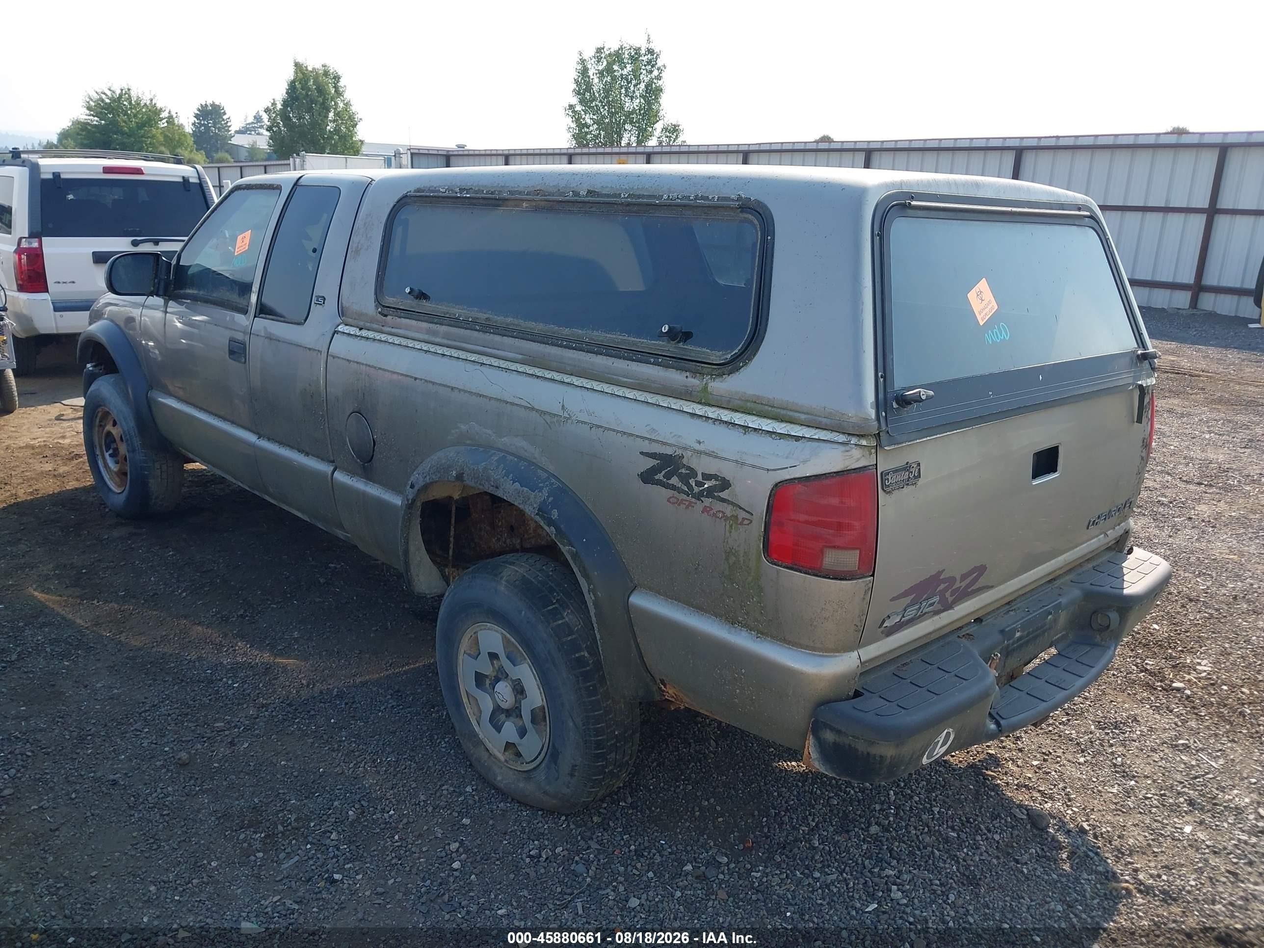 1999 Chevrolet S-10 Ls W/zr2 Бежевый vin: 1GCCT19W0X8154253