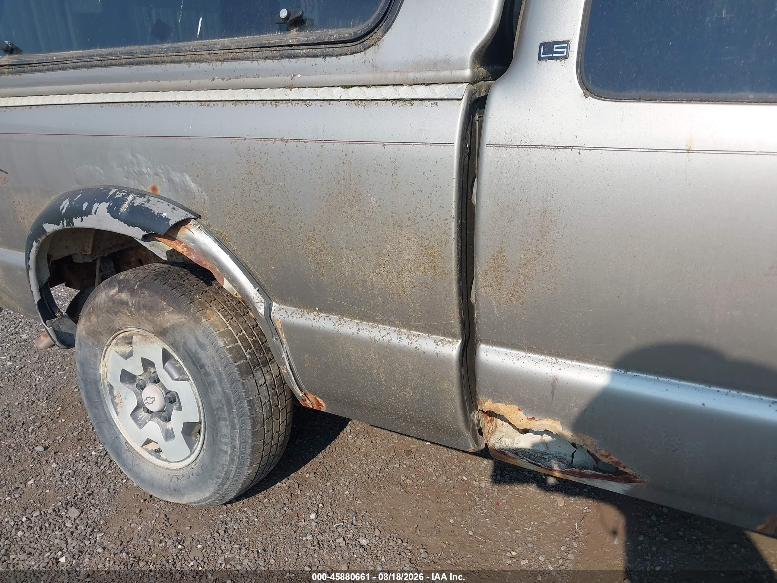 1999 Chevrolet S-10 Ls W/zr2 Бежевый vin: 1GCCT19W0X8154253