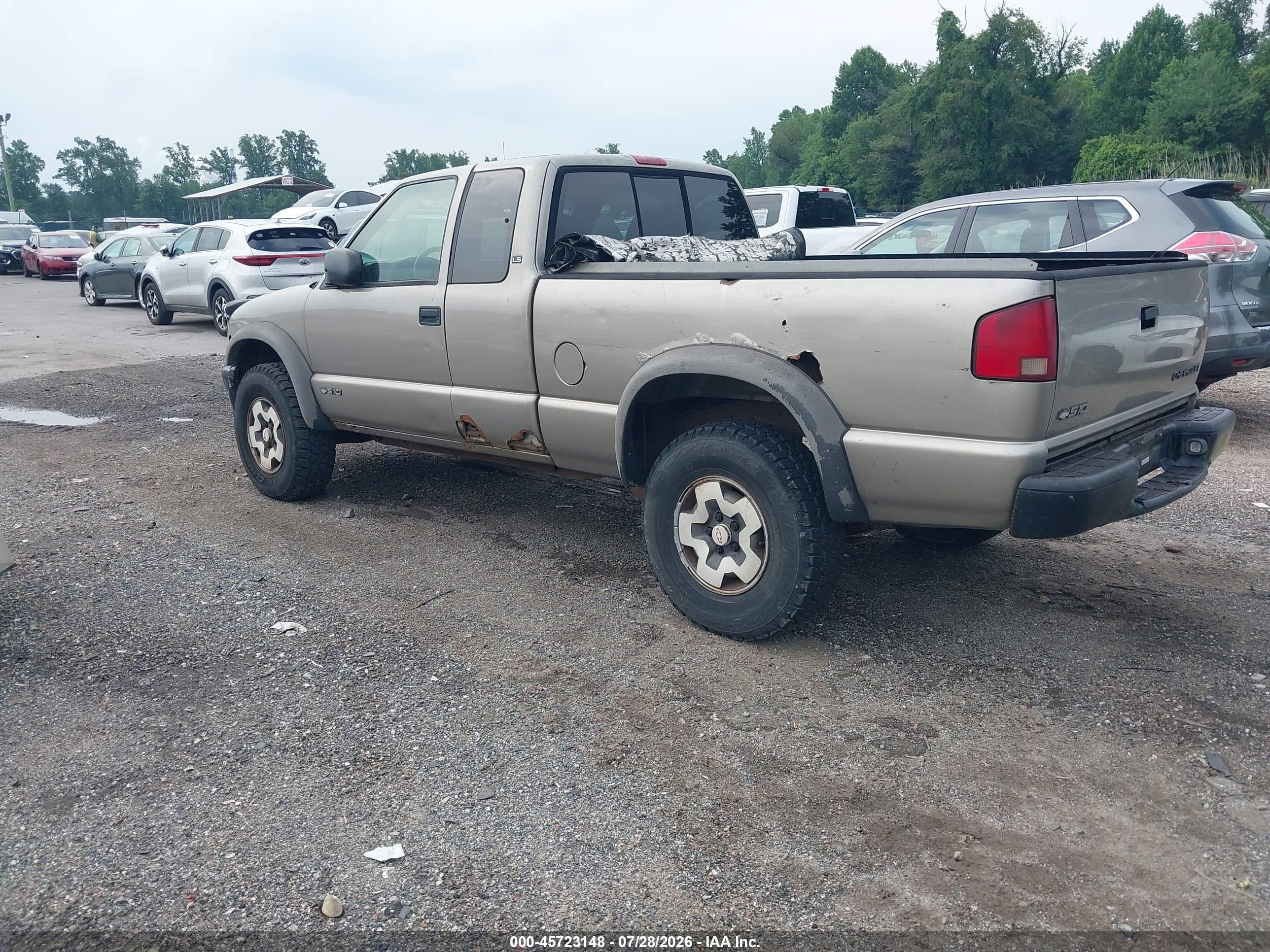 2000 Chevrolet S-10 Ls Brown vin: 1GCCT19W4Y8212947