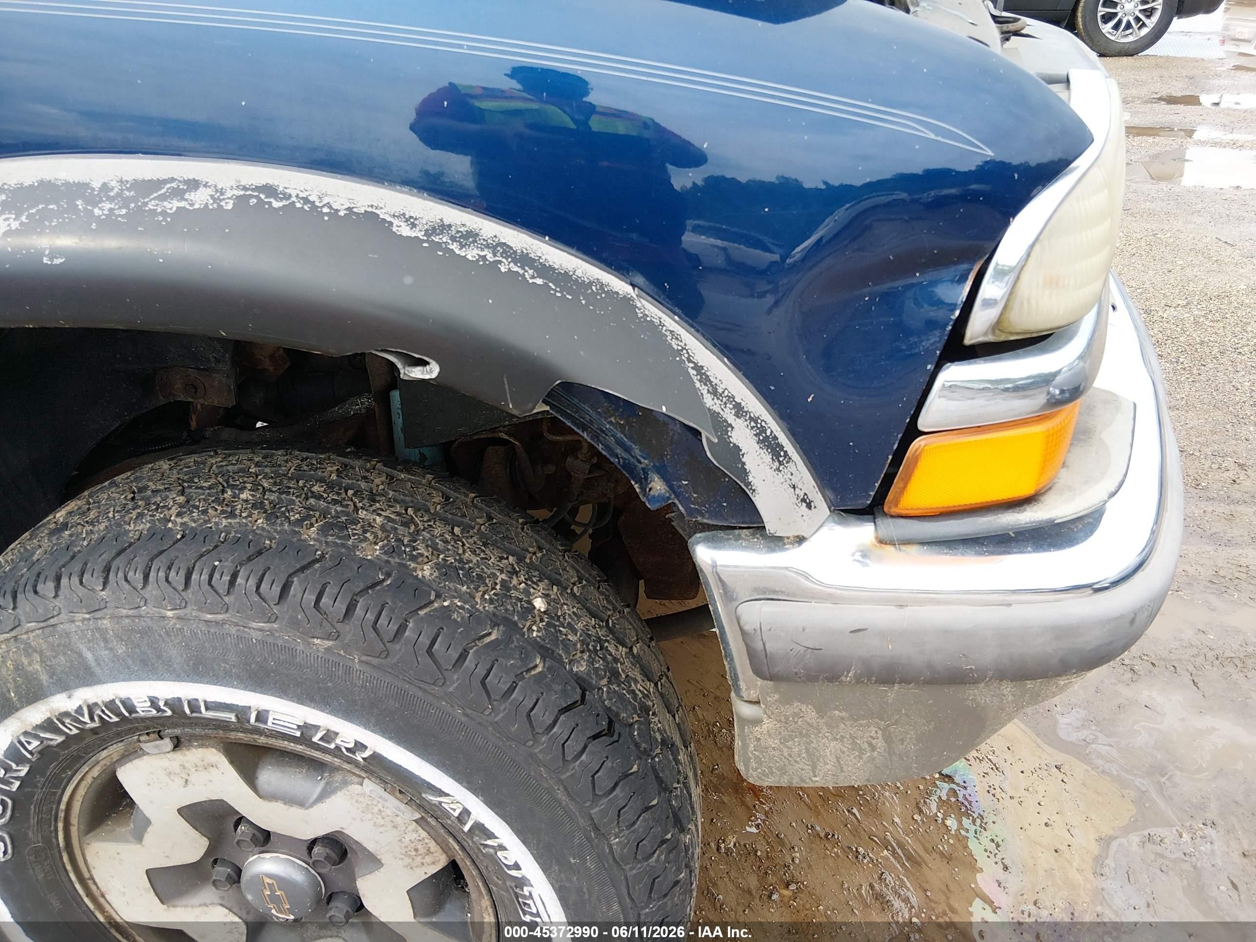 2000 Chevrolet S-10 Ls Blue vin: 1GCCT19W9Y8125853