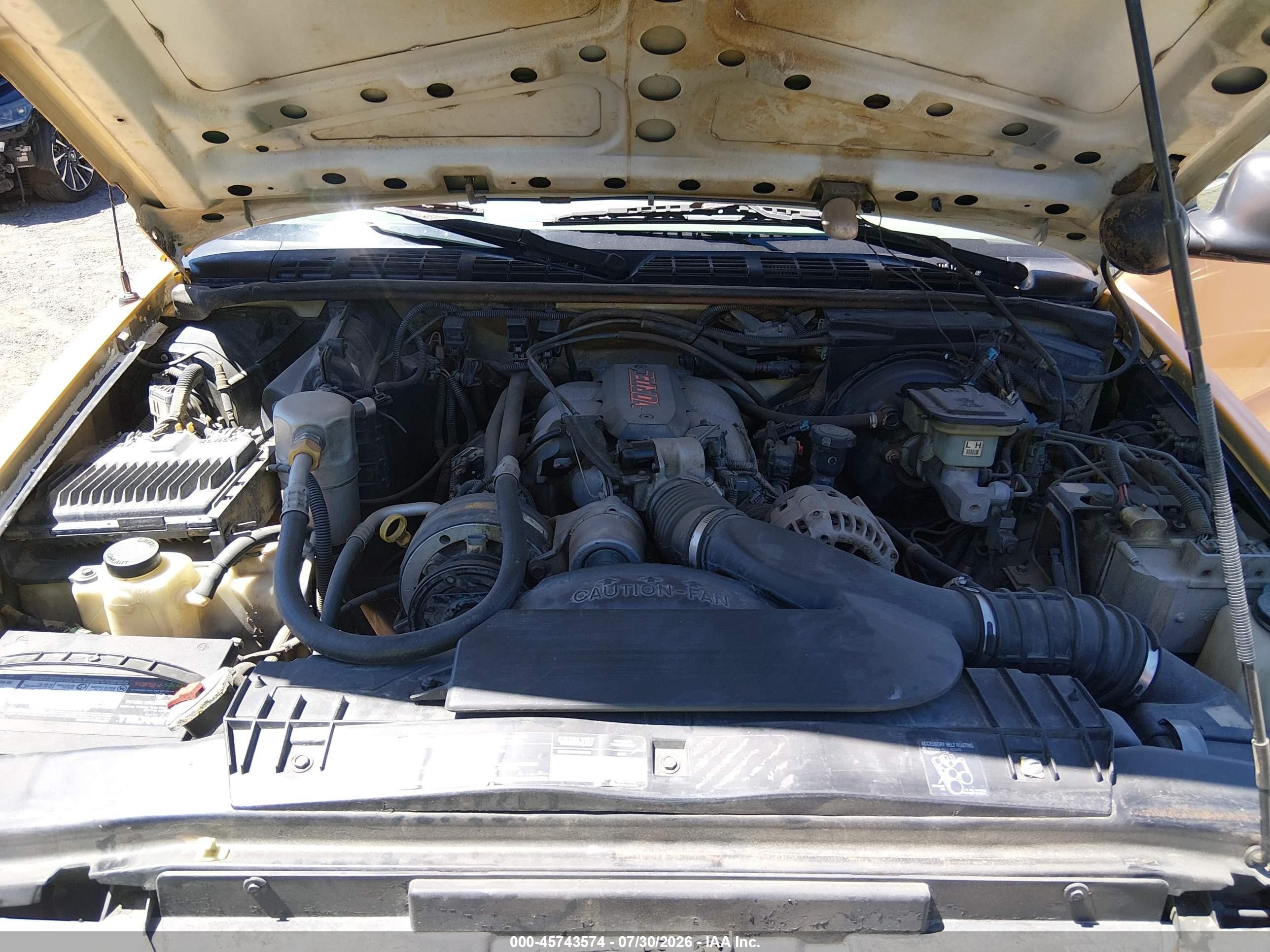 1995 Chevrolet S Truck S10 Orange vin: 1GCCT19WXS8222308