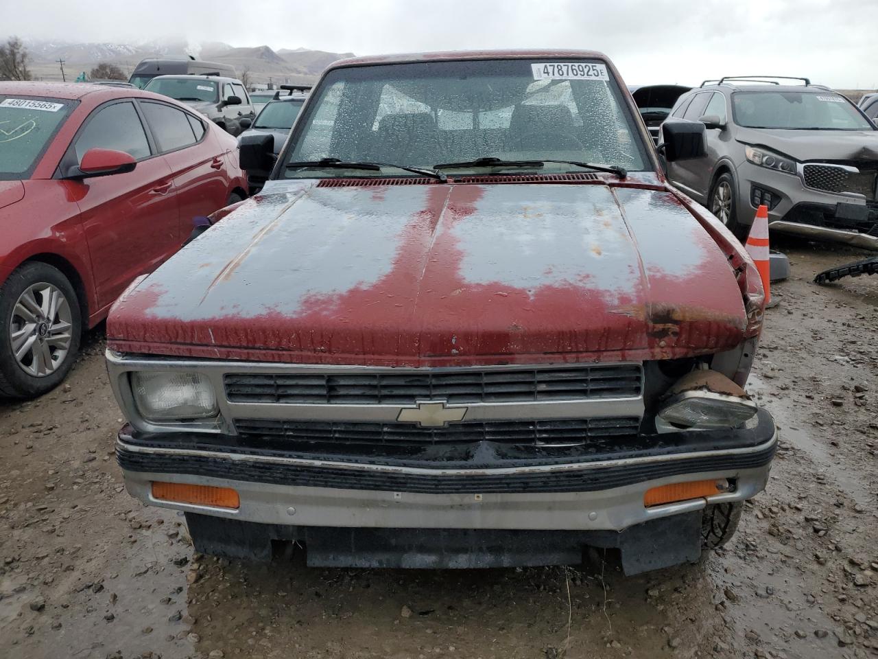 1991 Chevrolet S Truck S10 Red vin: 1GCCT19Z2M8113001