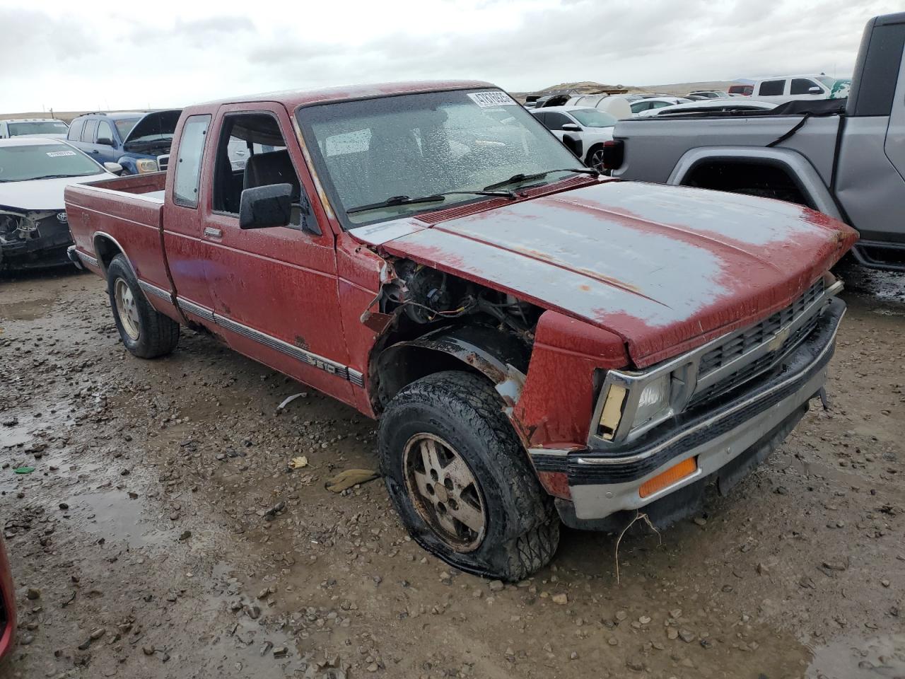 1991 Chevrolet S Truck S10 Red vin: 1GCCT19Z2M8113001