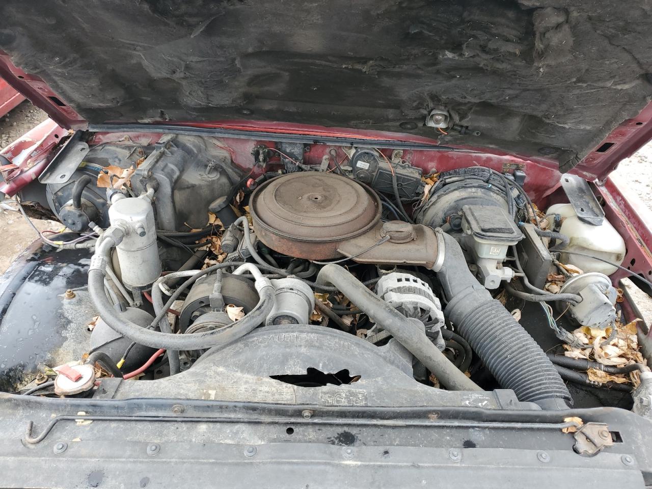 1991 Chevrolet S Truck S10 Red vin: 1GCCT19Z2M8113001