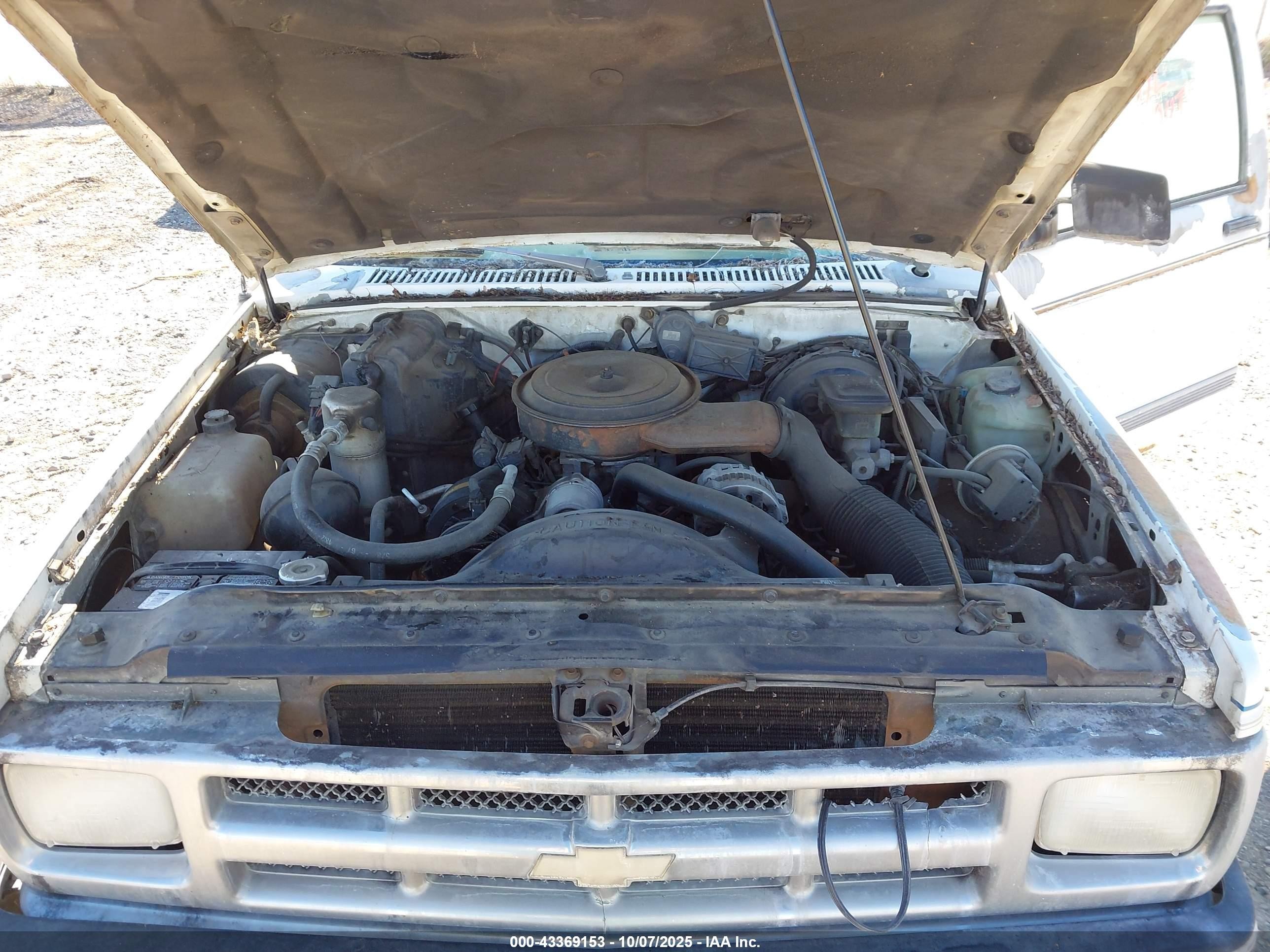 1993 Chevrolet S Truck S10 White vin: 1GCCT19Z3P8176449