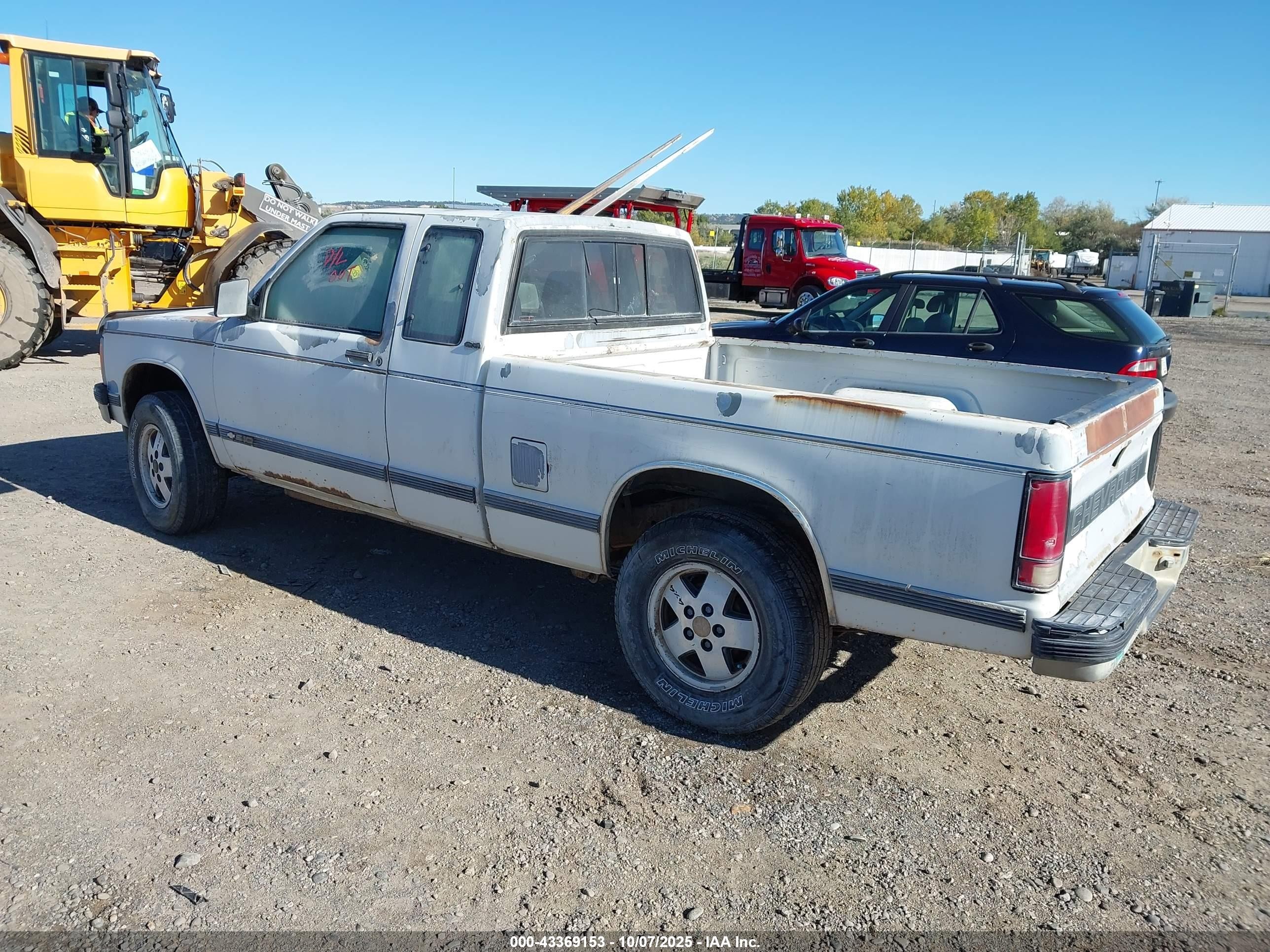 1993 Chevrolet S Truck S10 White vin: 1GCCT19Z3P8176449