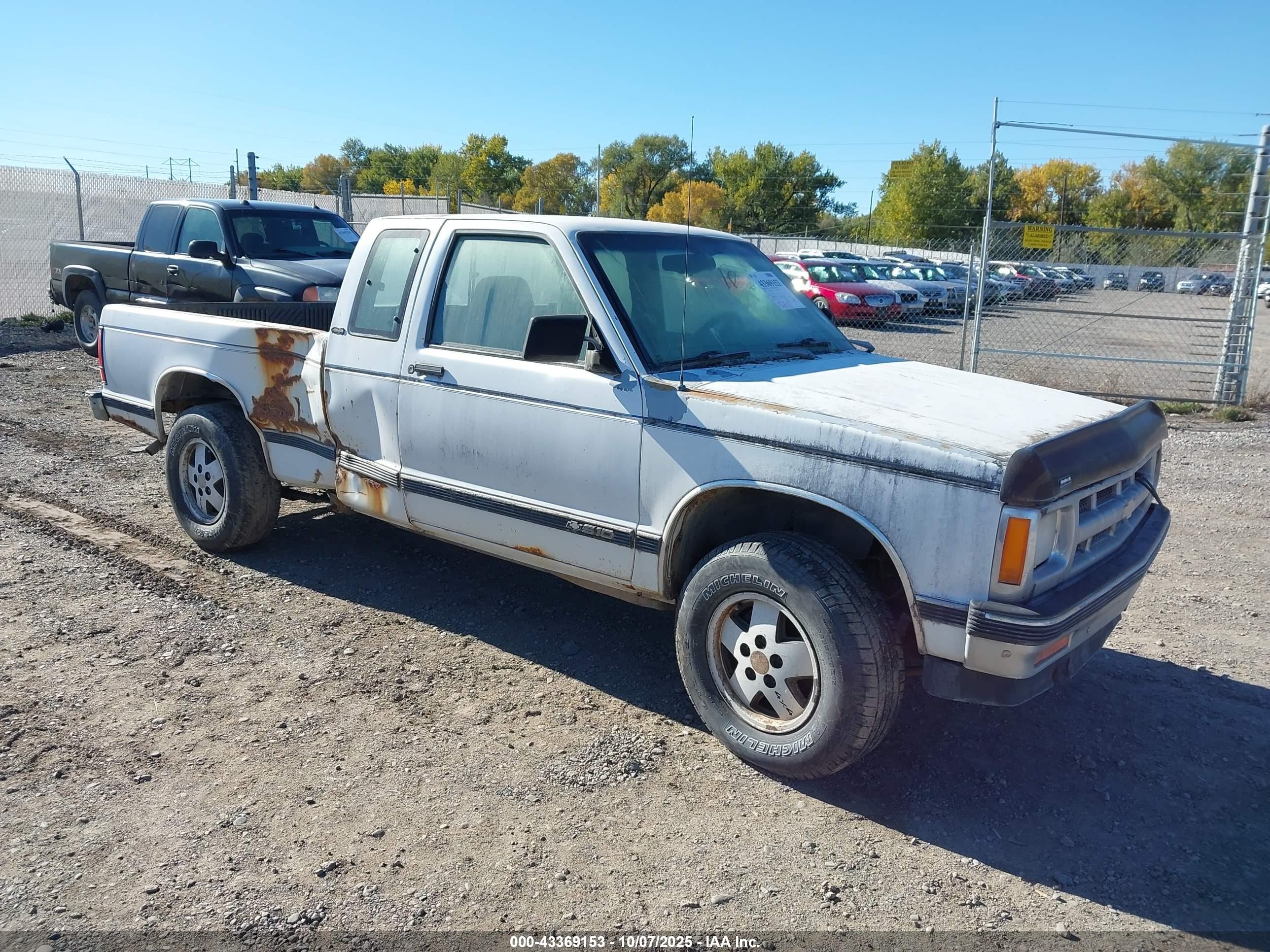 1993 Chevrolet S Truck S10 White vin: 1GCCT19Z3P8176449