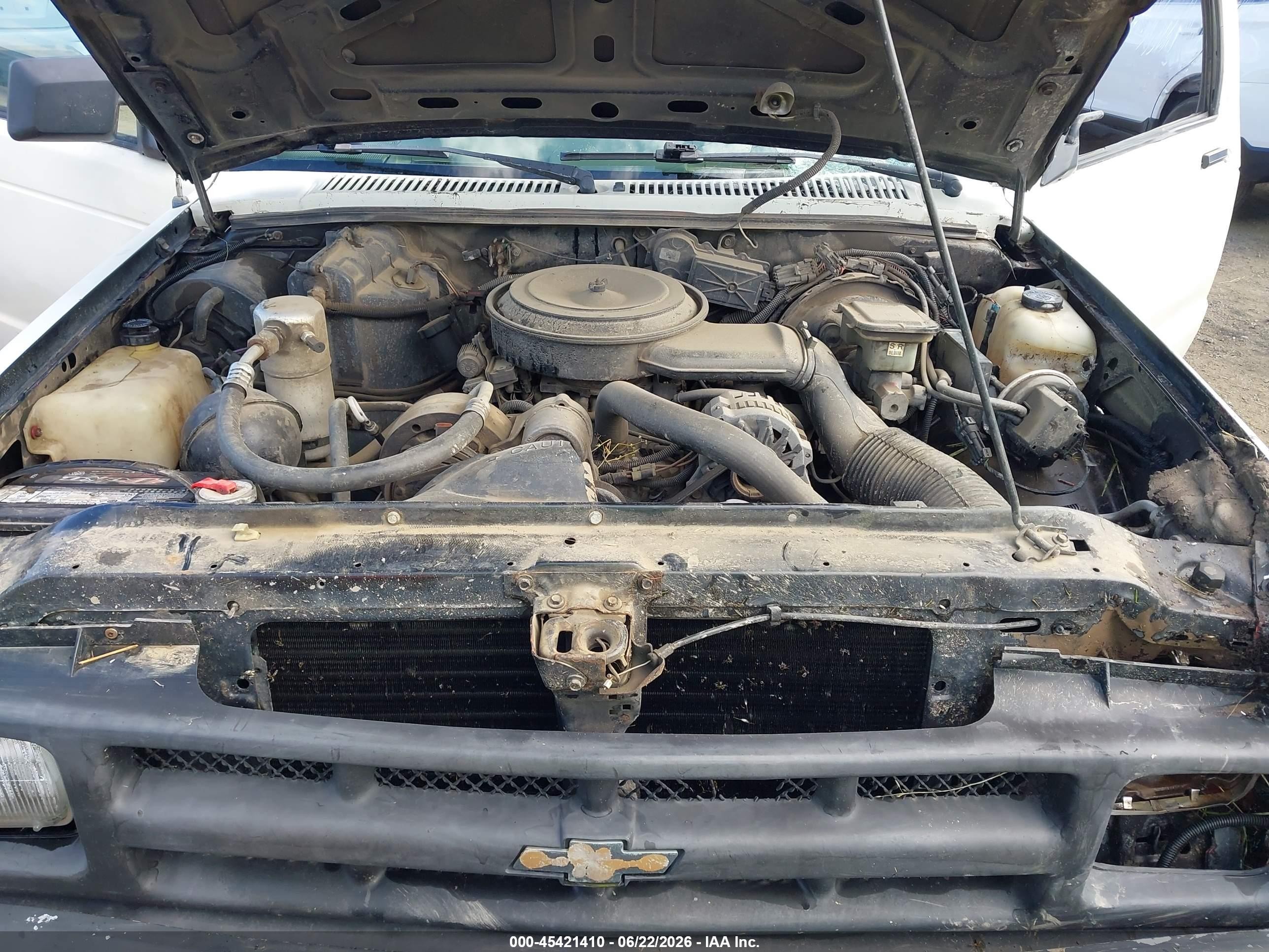 1993 Chevrolet S Truck S10 White vin: 1GCCT19Z9P0123091