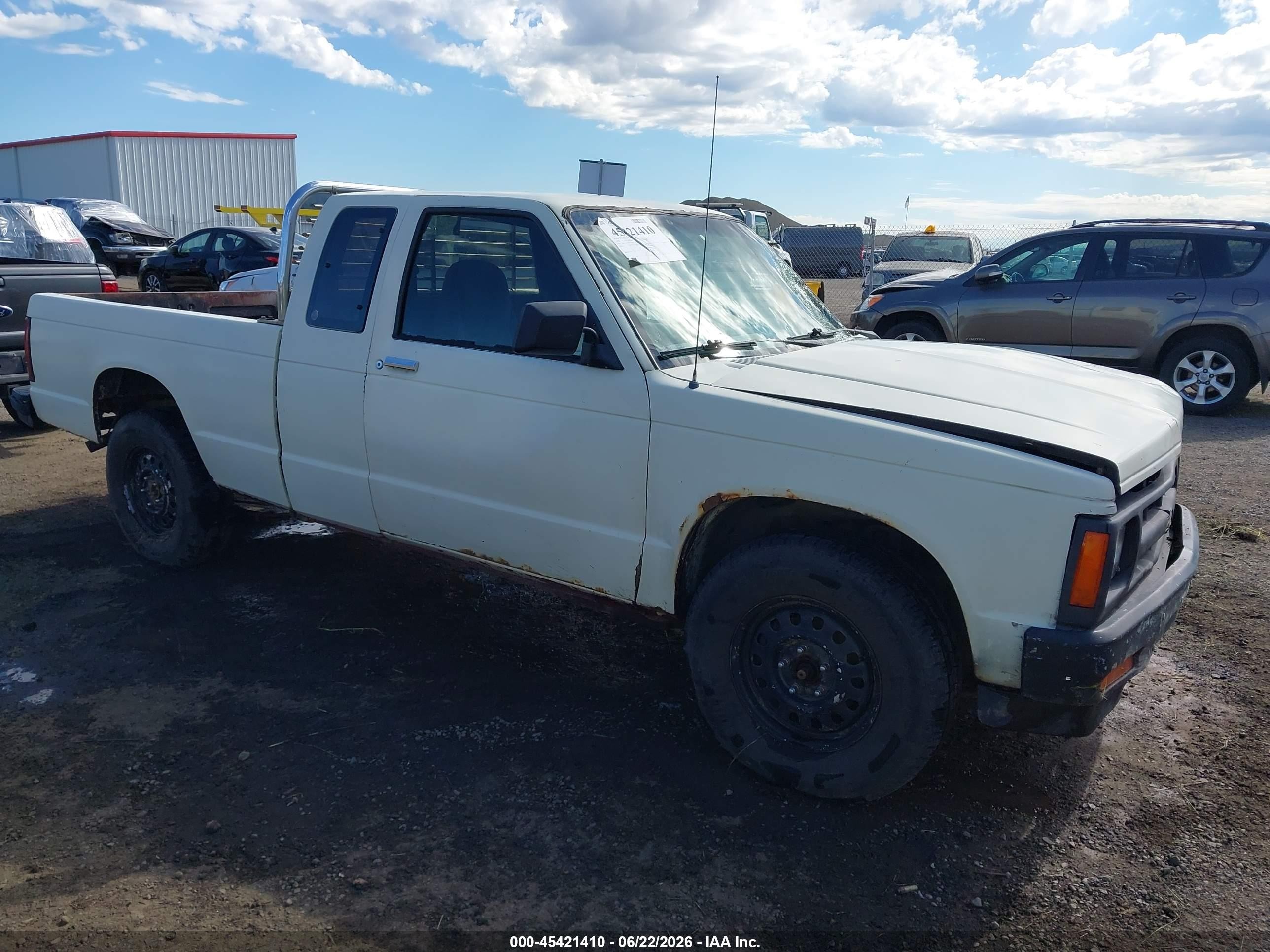 1993 Chevrolet S Truck S10 White vin: 1GCCT19Z9P0123091