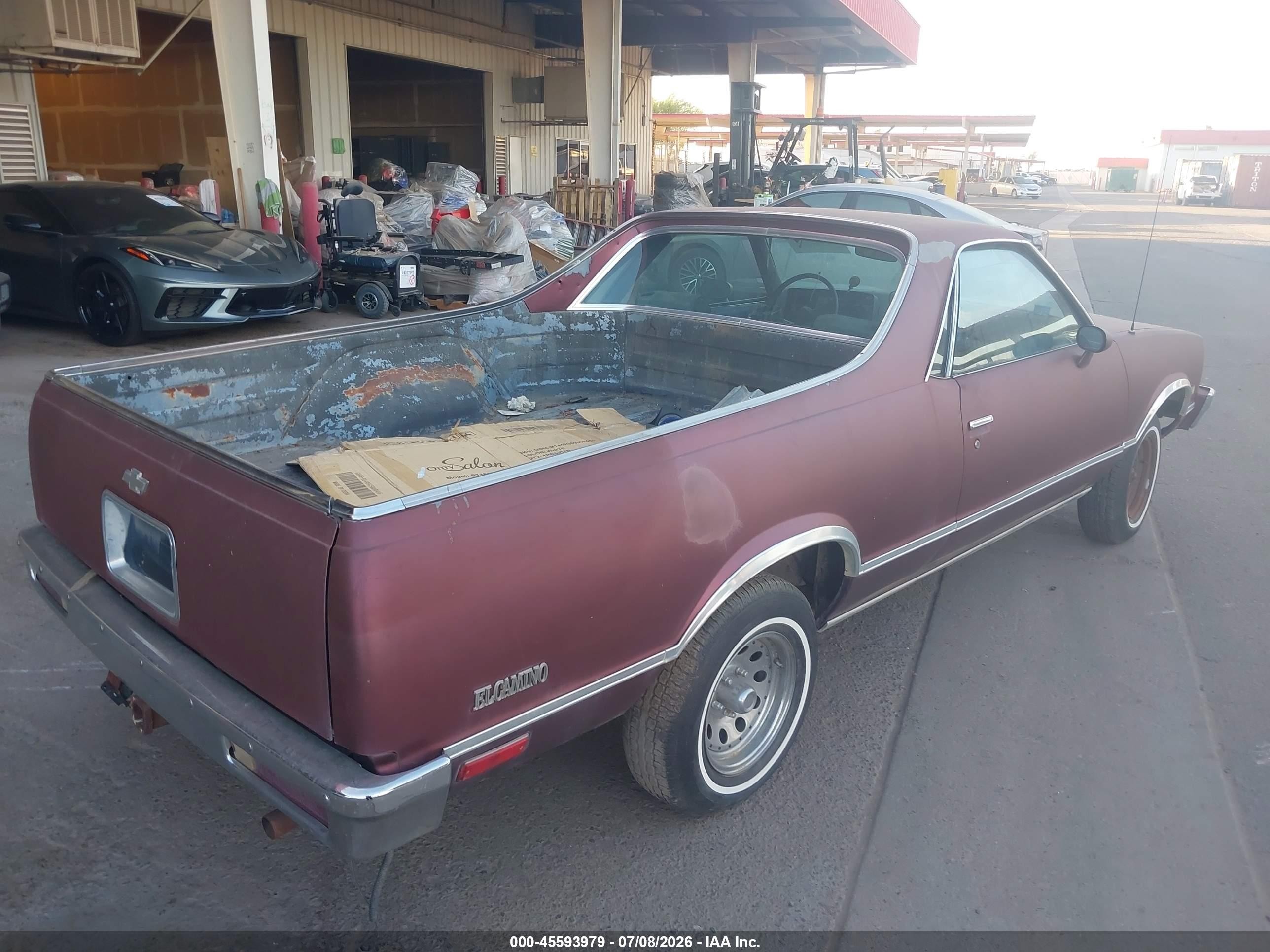1984 Chevrolet El Camino   Темно-бордовый vin: 1GCCW8090ER196081