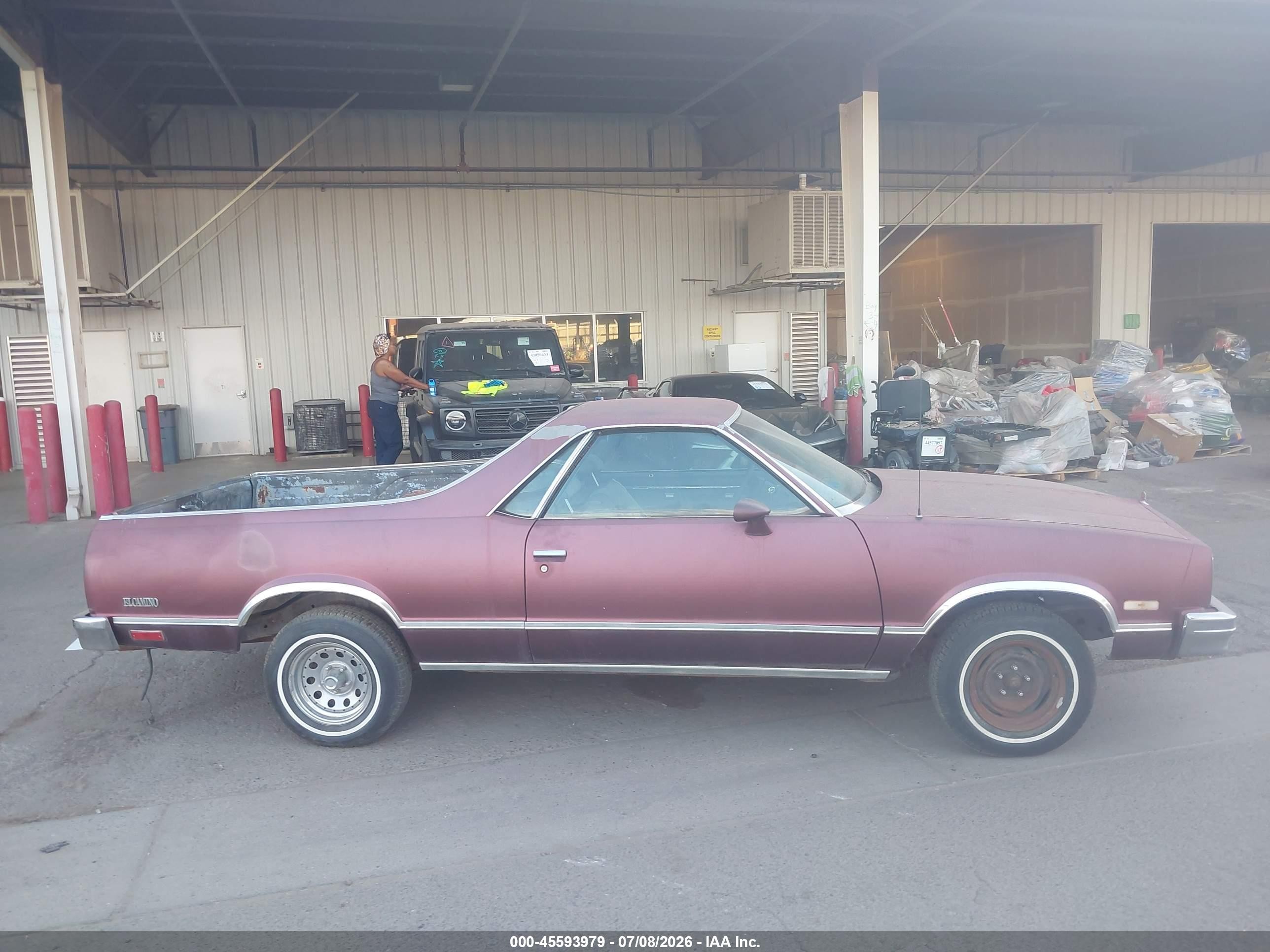 1984 Chevrolet El Camino   Темно-бордовый vin: 1GCCW8090ER196081