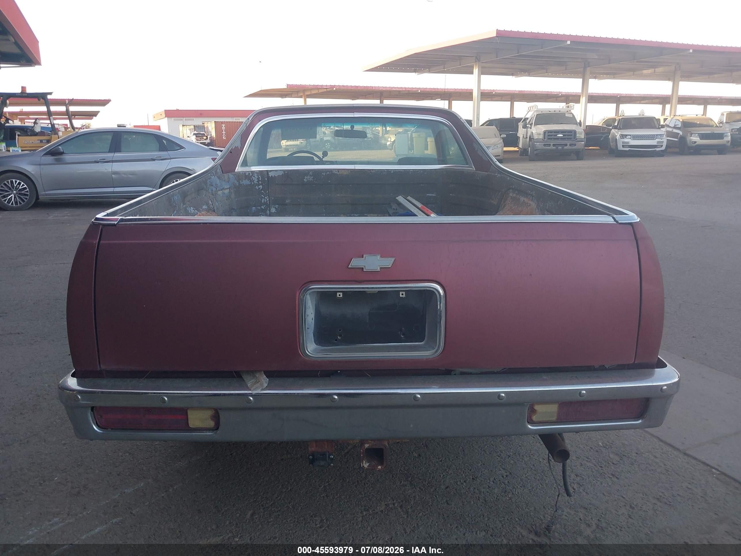 1984 Chevrolet El Camino   Темно-бордовый vin: 1GCCW8090ER196081