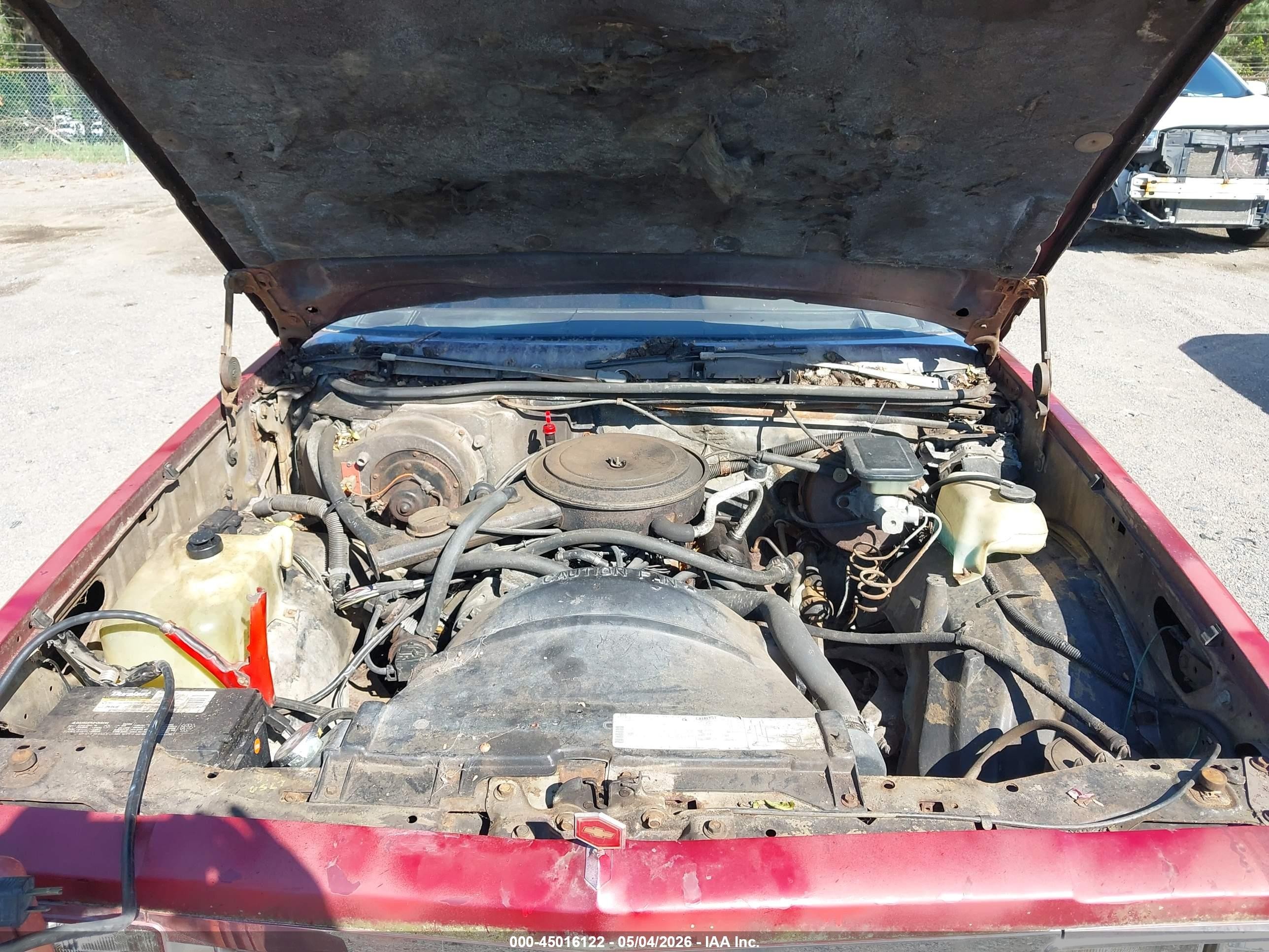 1983 Chevrolet El Camino   Бордовый vin: 1GCCW8097DR255416