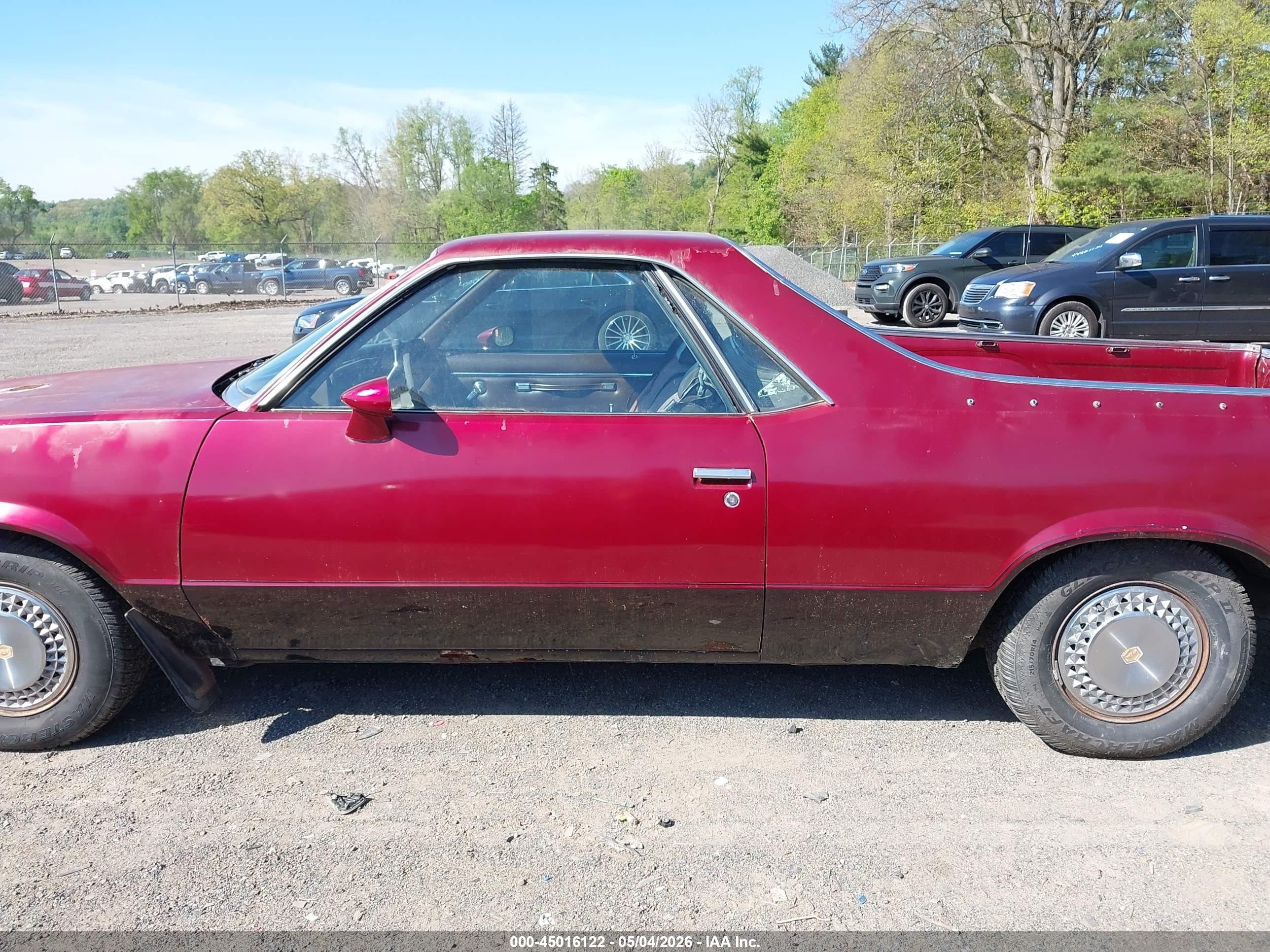 1983 Chevrolet El Camino   Бордовый vin: 1GCCW8097DR255416