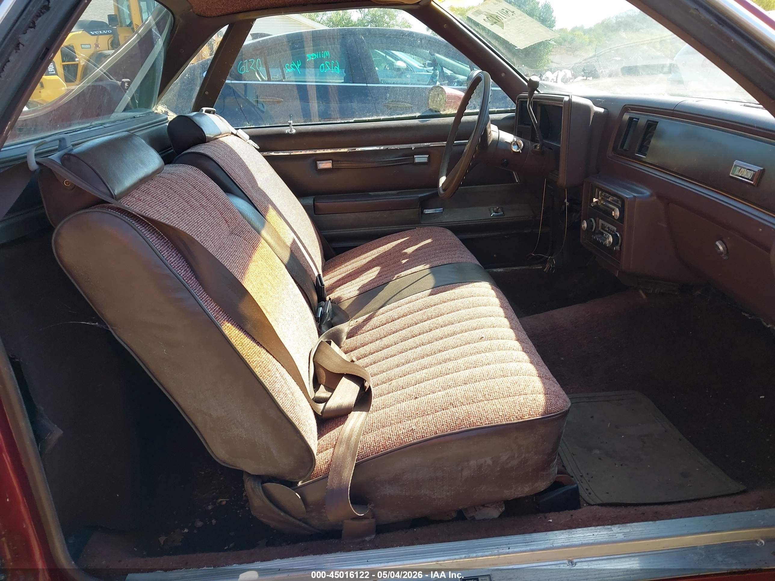 1983 Chevrolet El Camino   Бордовый vin: 1GCCW8097DR255416