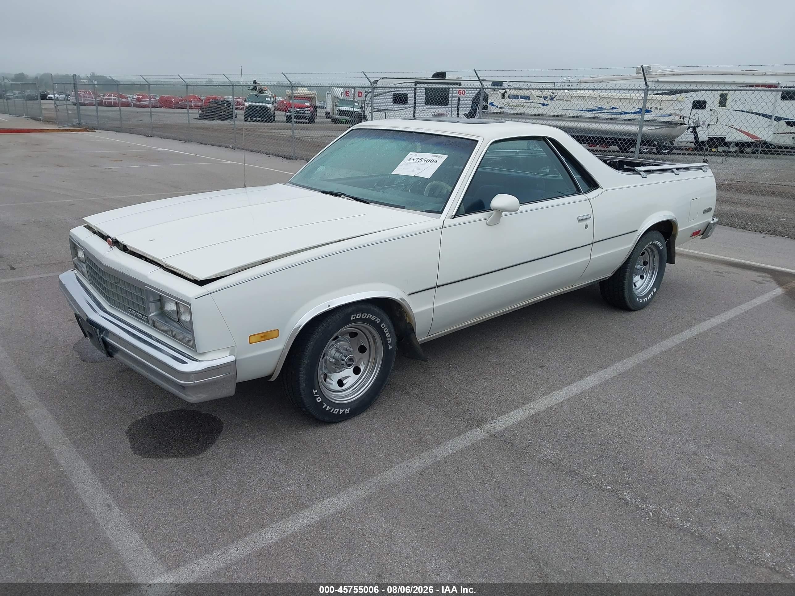 1984 Chevrolet El Camino   White vin: 1GCCW8098ER131902