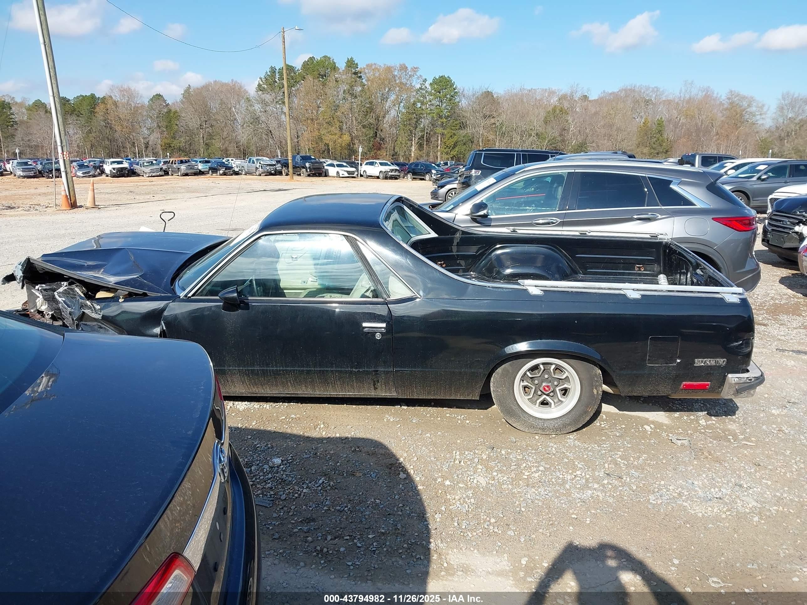 1983 Chevrolet El Camino   Черный vin: 1GCCW80H3DR107948