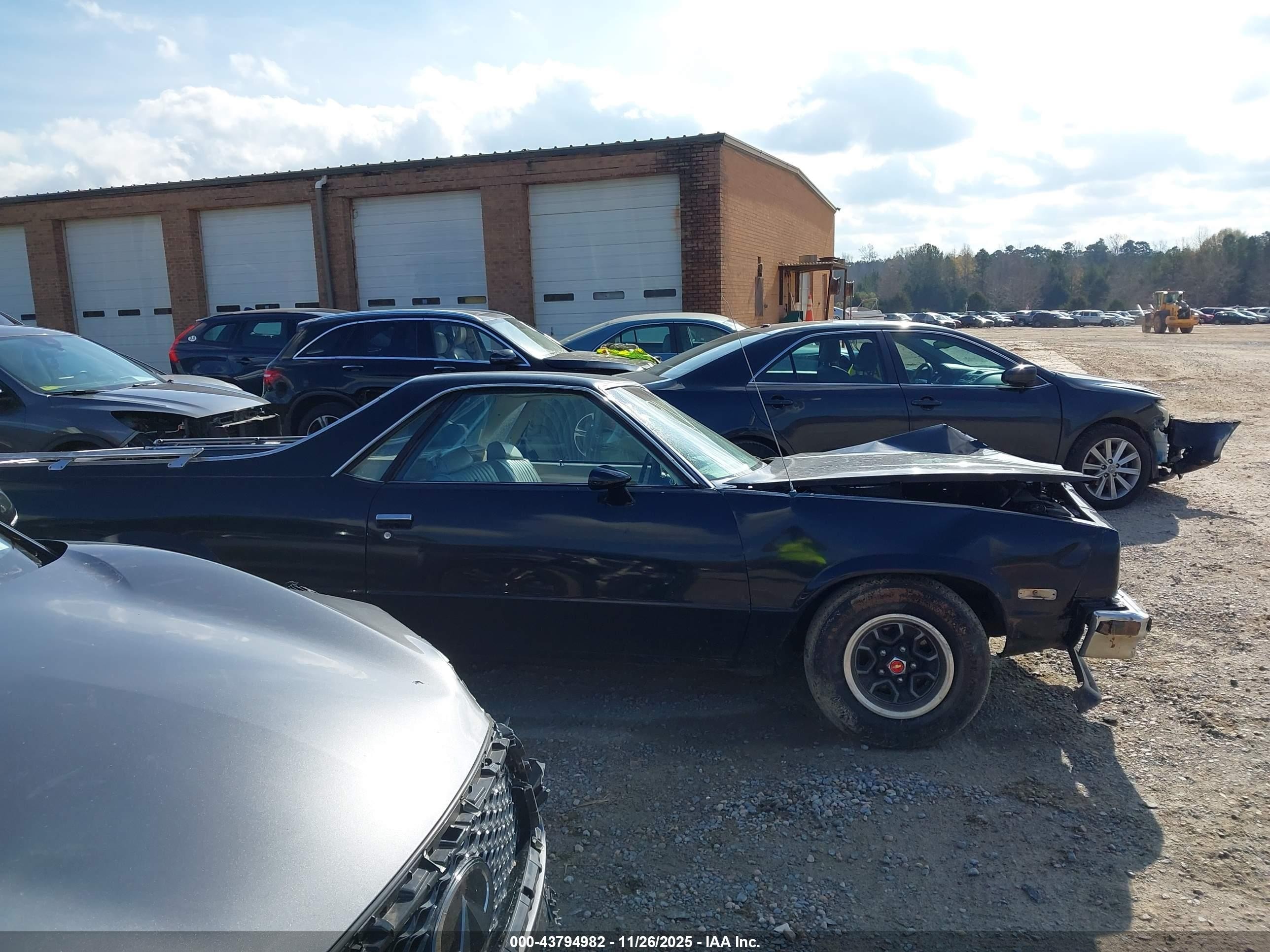 1983 Chevrolet El Camino   Черный vin: 1GCCW80H3DR107948
