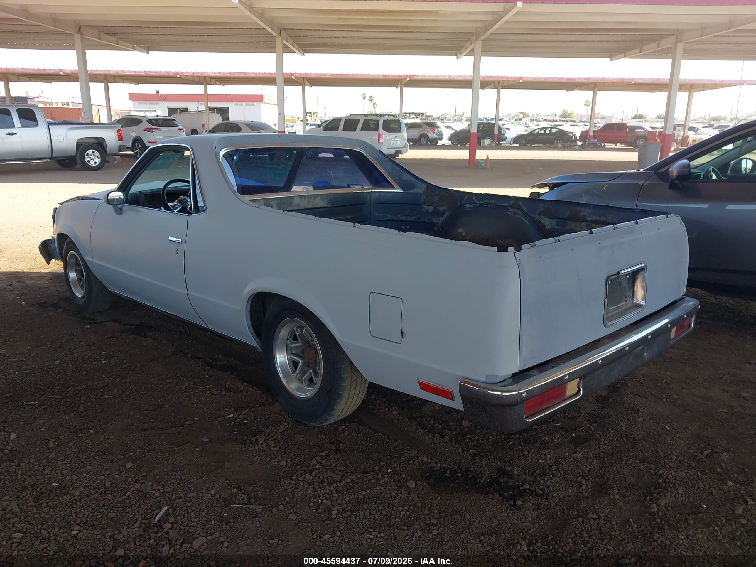 1983 Chevrolet El Camino   Серый vin: 1GCCW80H4DR132101