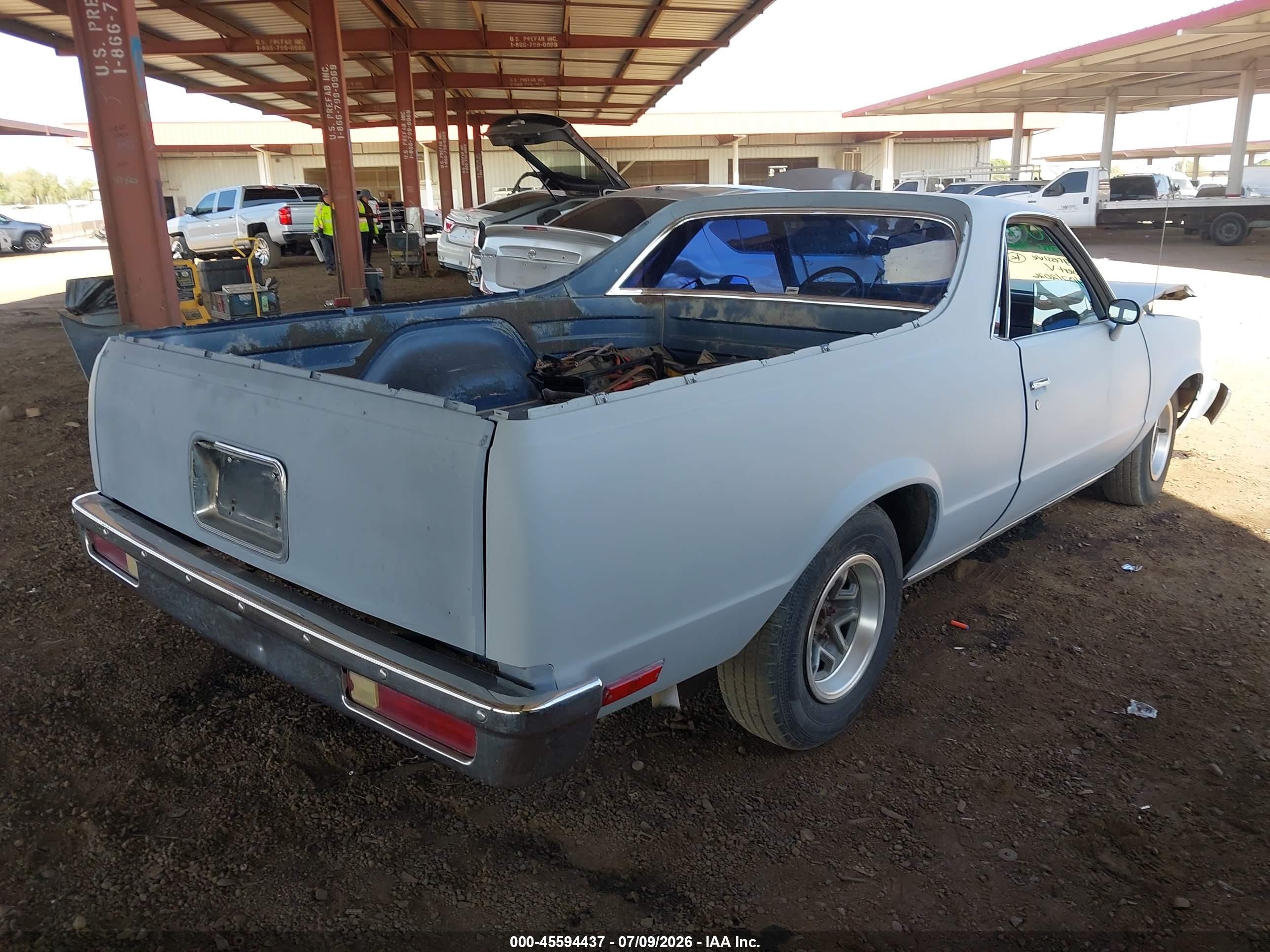 1983 Chevrolet El Camino   Серый vin: 1GCCW80H4DR132101