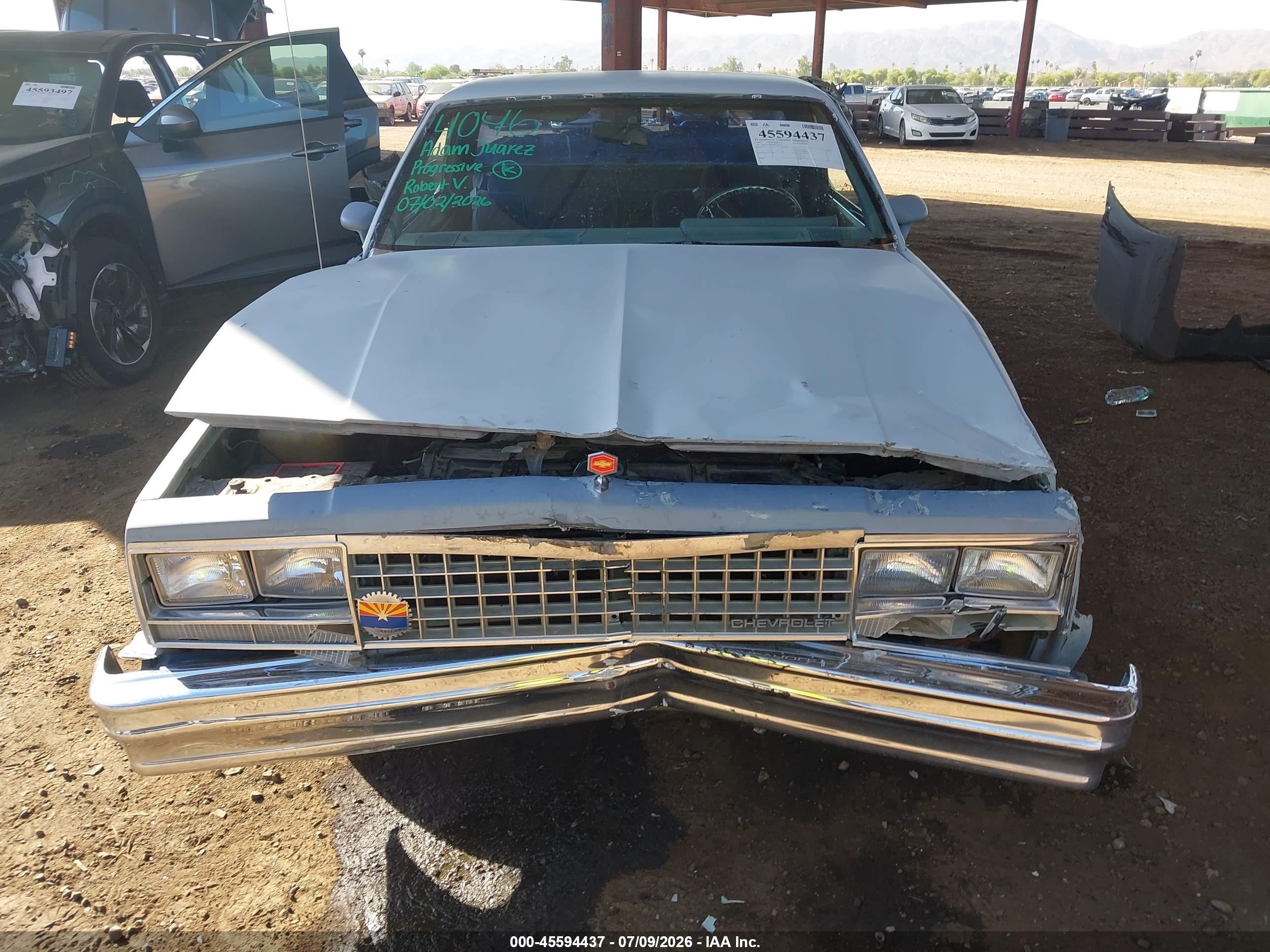 1983 Chevrolet El Camino   Серый vin: 1GCCW80H4DR132101