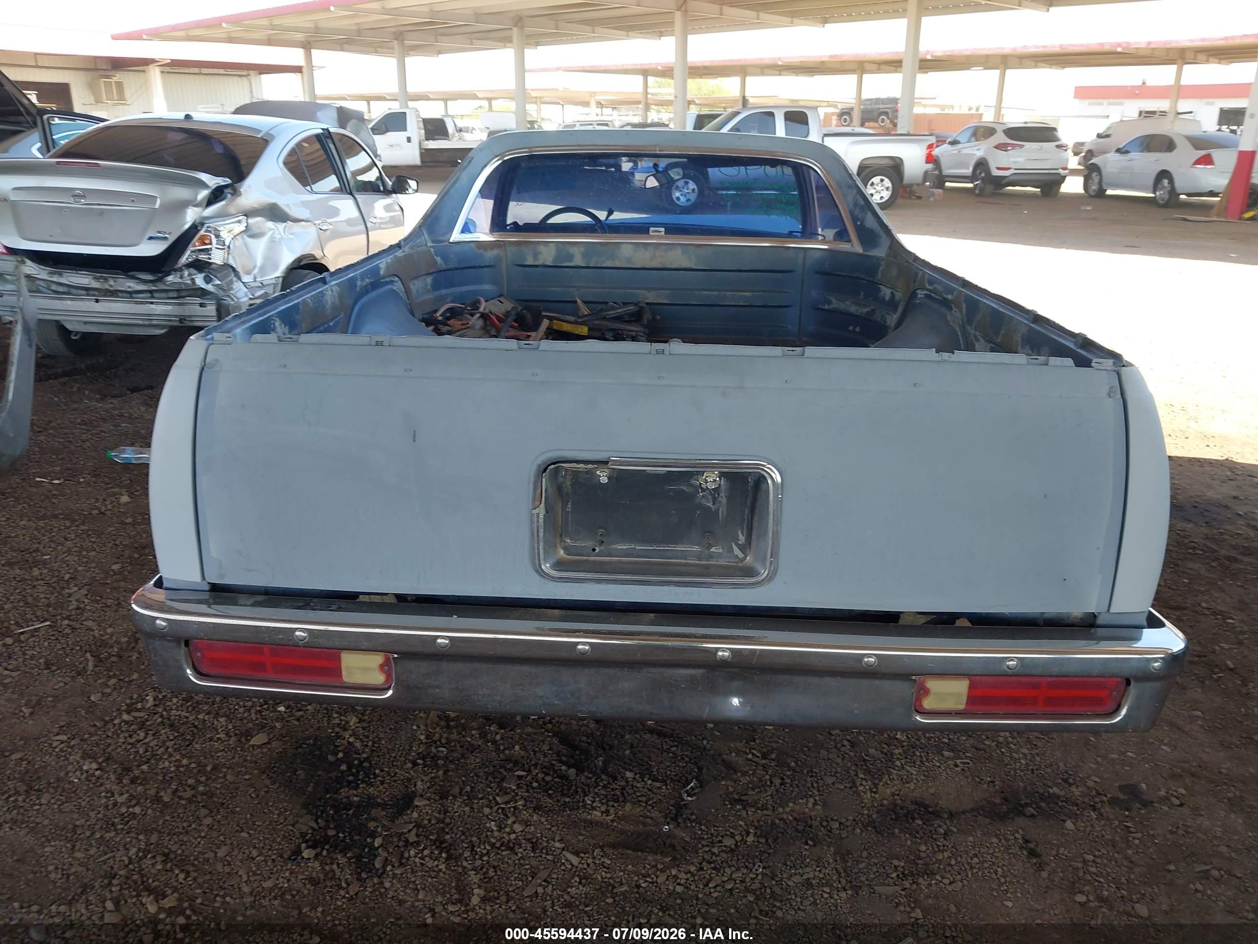1983 Chevrolet El Camino   Серый vin: 1GCCW80H4DR132101
