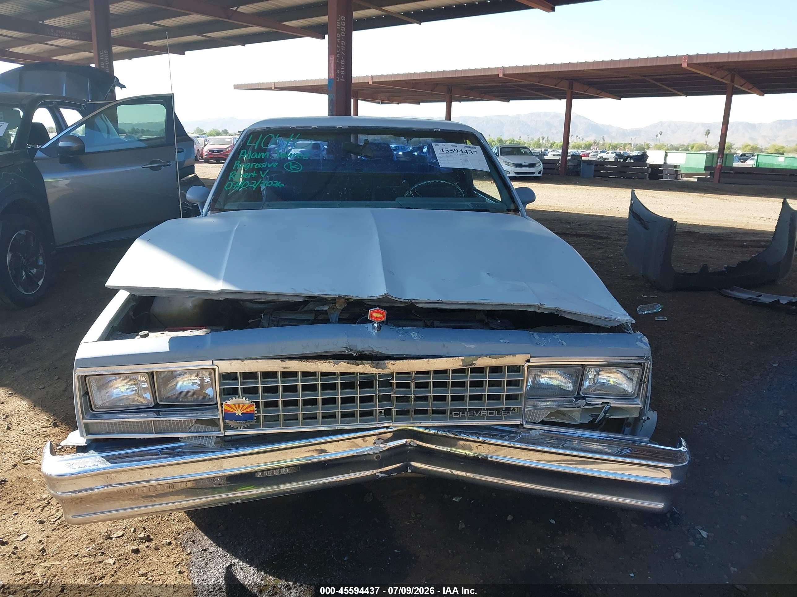 1983 Chevrolet El Camino   Серый vin: 1GCCW80H4DR132101