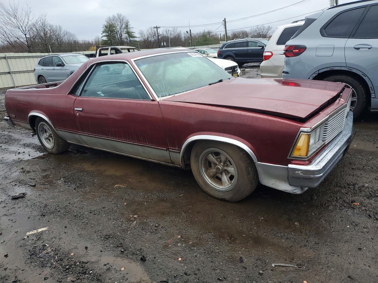 1981 Chev El Camino Burgundy vin: 1GCCW80H6BD502295