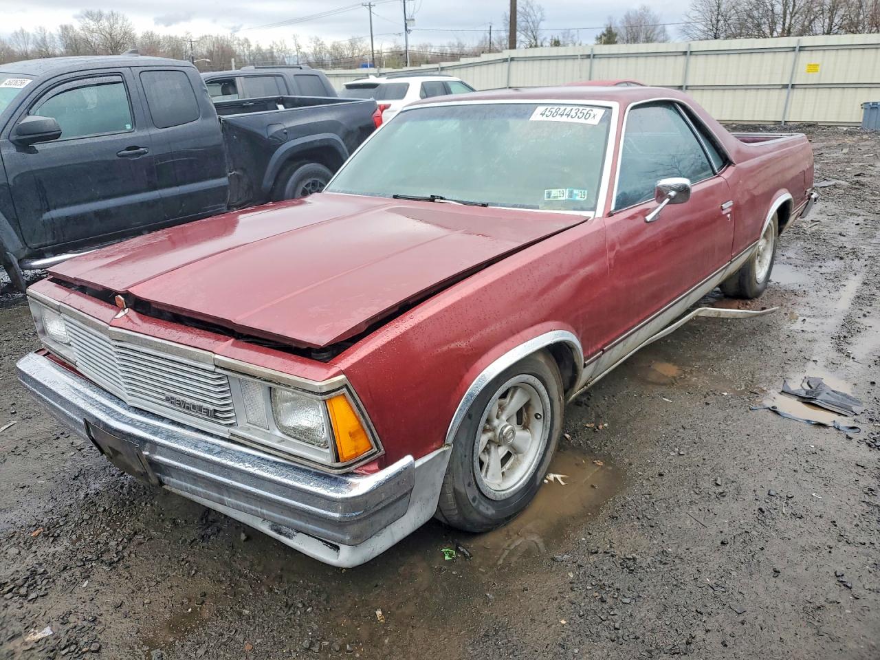1981 Chev El Camino Burgundy vin: 1GCCW80H6BD502295