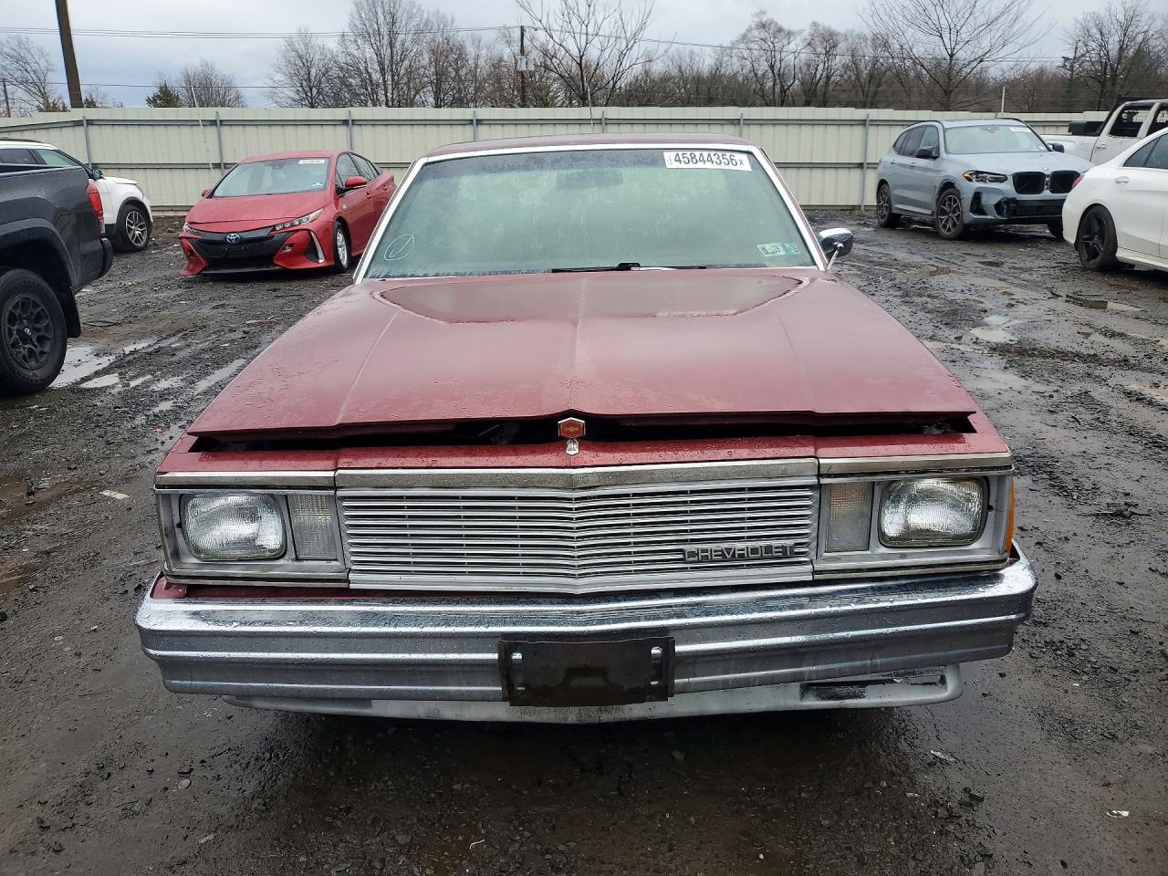 1981 Chev El Camino Burgundy vin: 1GCCW80H6BD502295