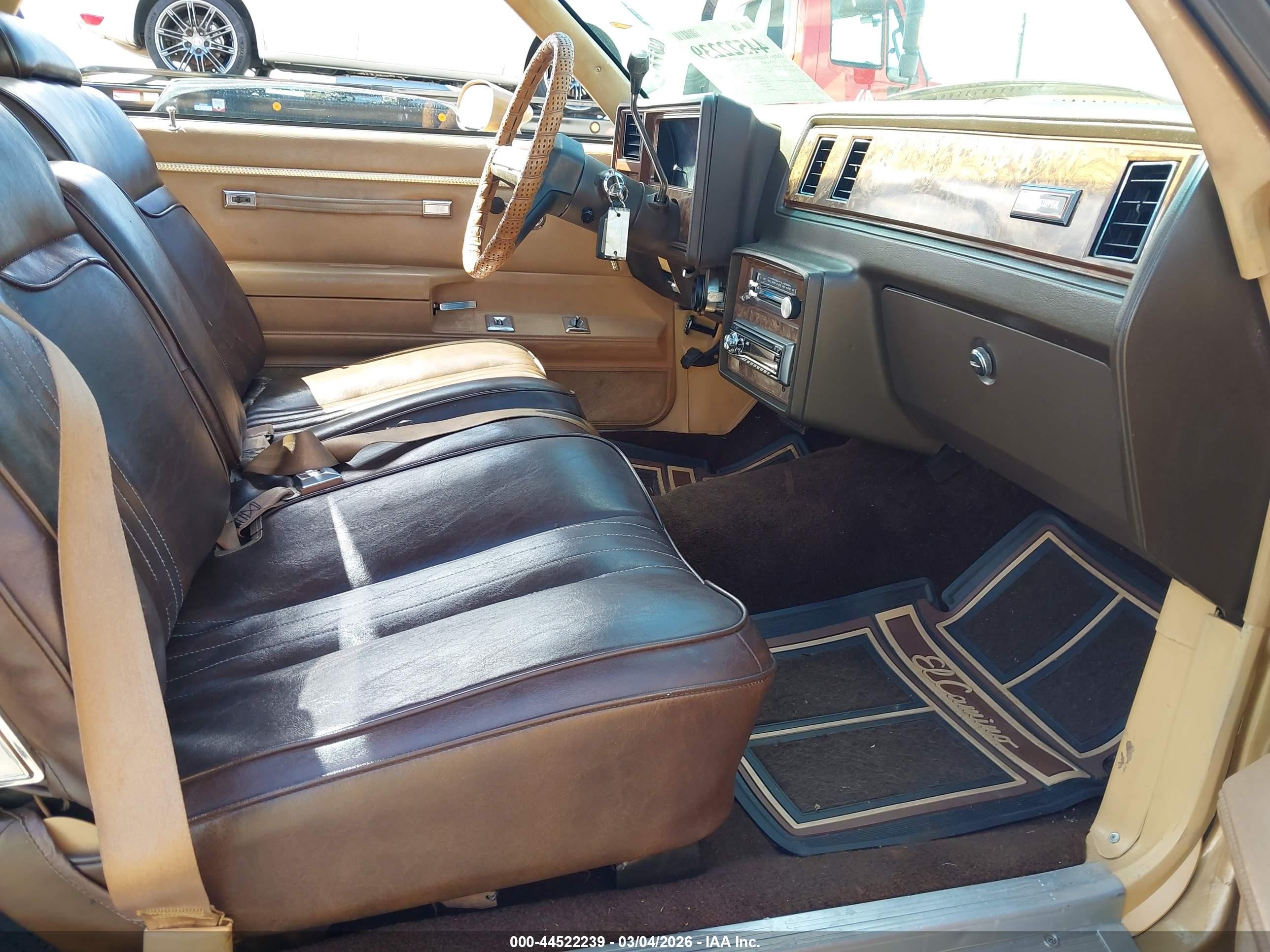 1982 Chevrolet El Camino   Gold vin: 1GCCW80J3CR208991