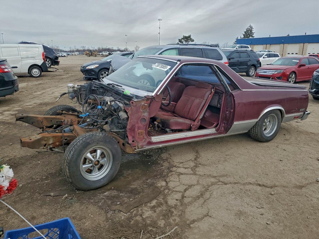 1981 Chevrolet El Camino Burgundy vin: 1GCCW80J7BR462864